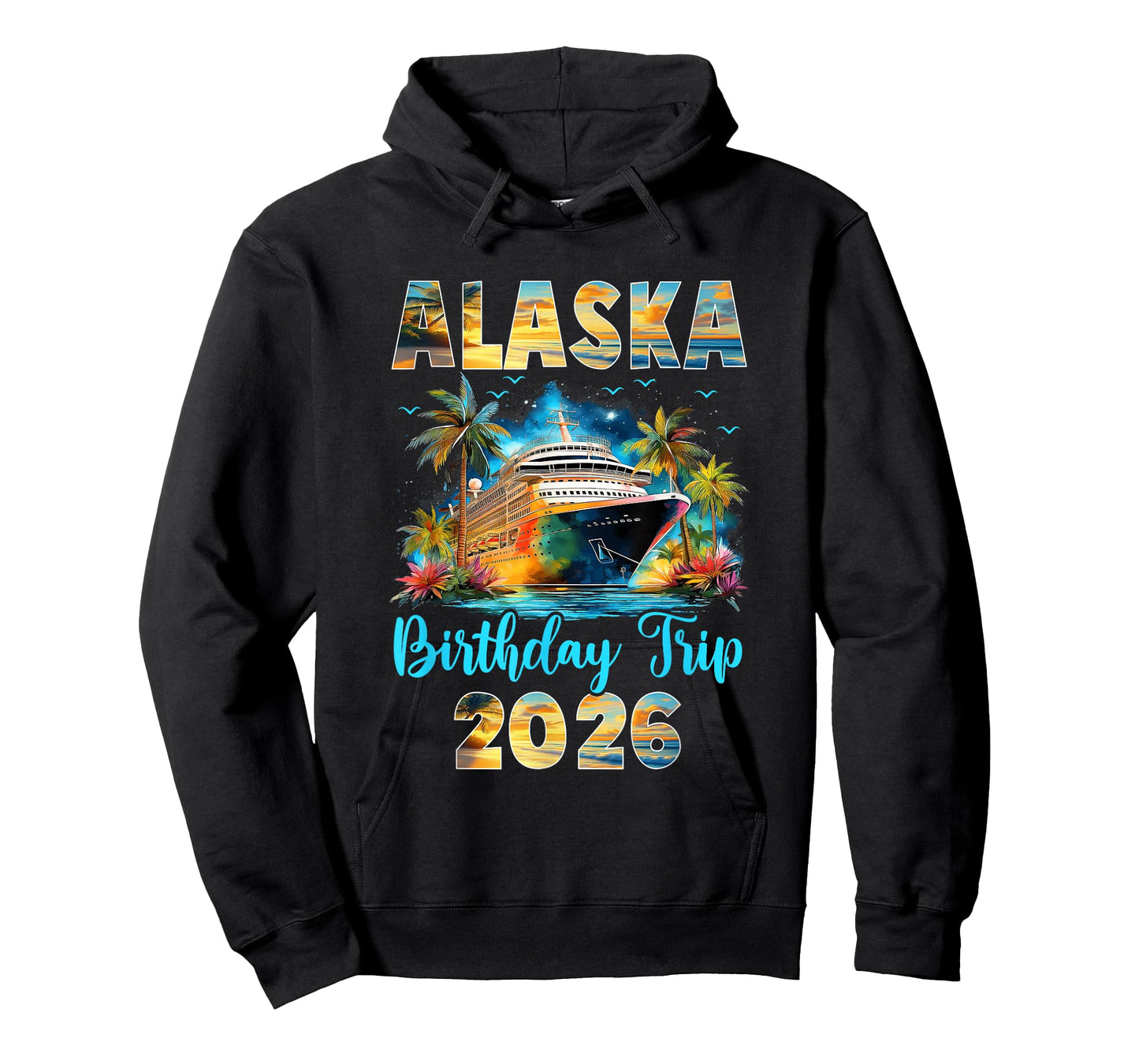 Alaska Birthday Trip 2026 Family Birthday Cruise Vacation T-Shirt