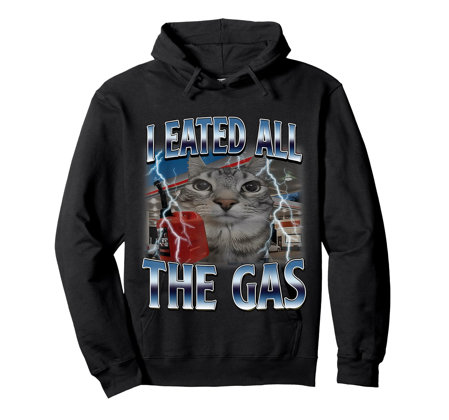 I Eated All The Gas Silly Cat Meme Funny Saying Cat Lover T-Shirt