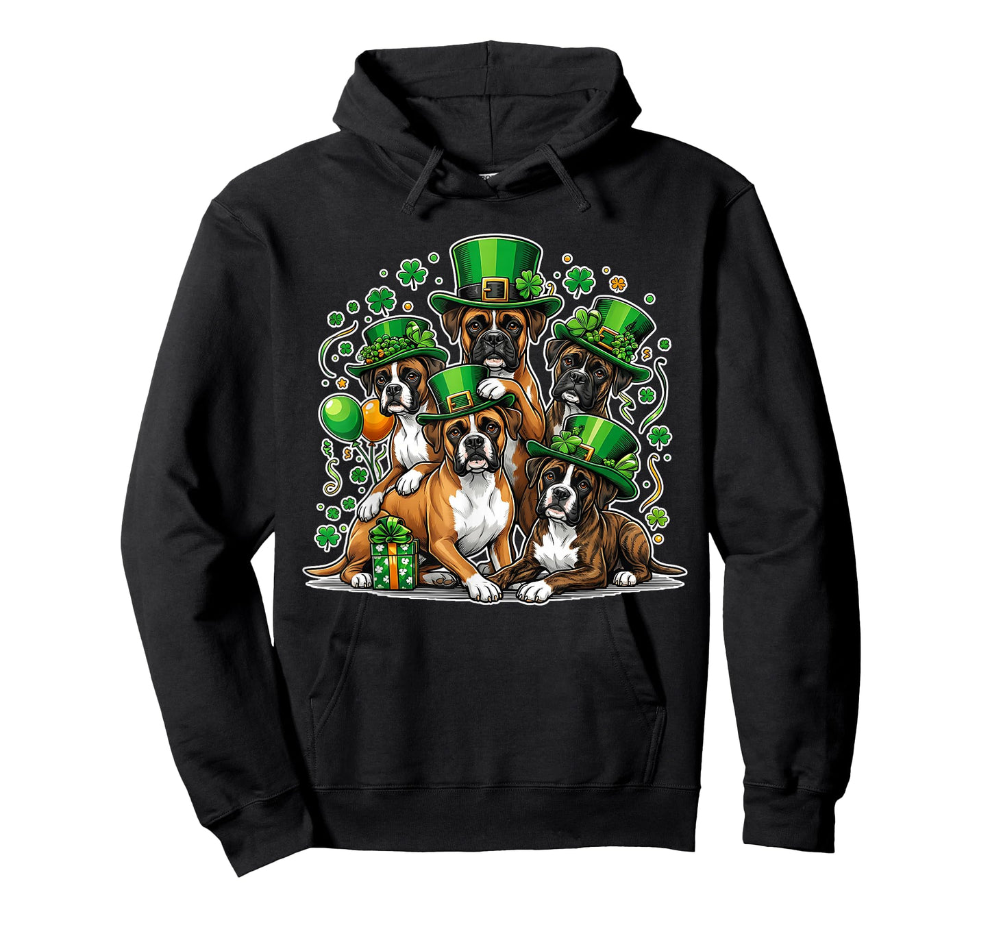 Funny St Patricks Day Boxer Dog Lover Women Men Kids T-Shirt