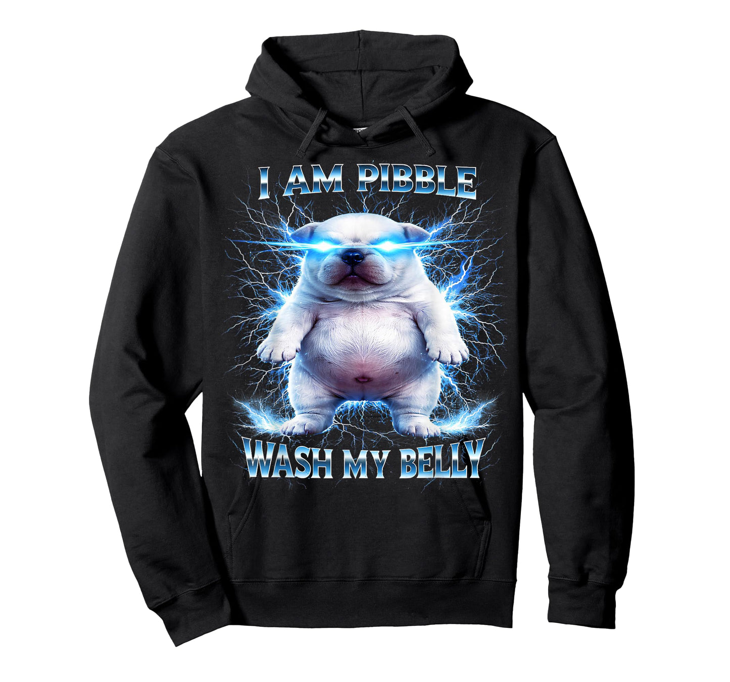 I Am Pibble Wash My Belly Funny Dog Clean Meme T-Shirt