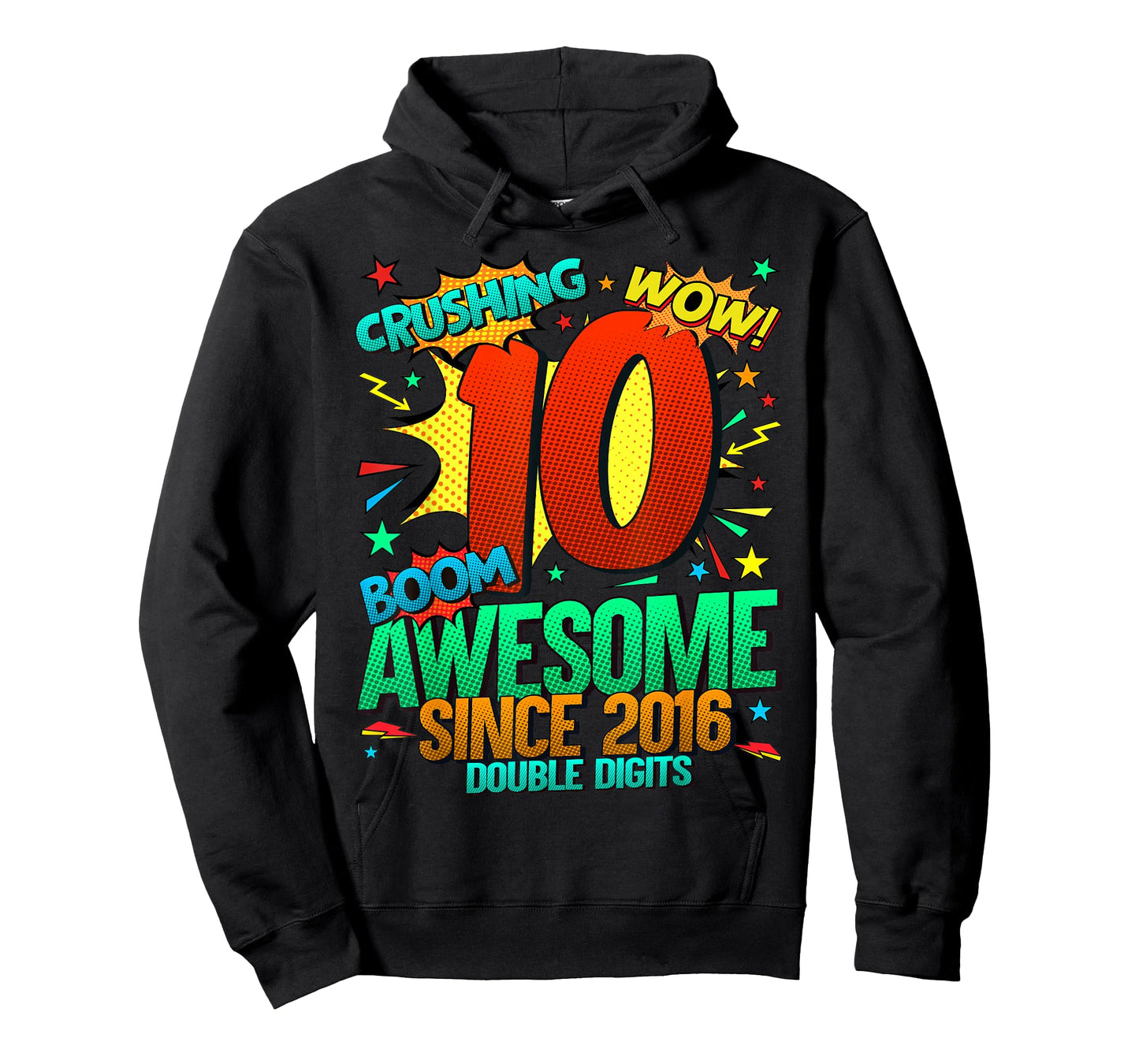 Official Double Digits 10 Year Old Gifts 10th Birthday Boy T-Shirt