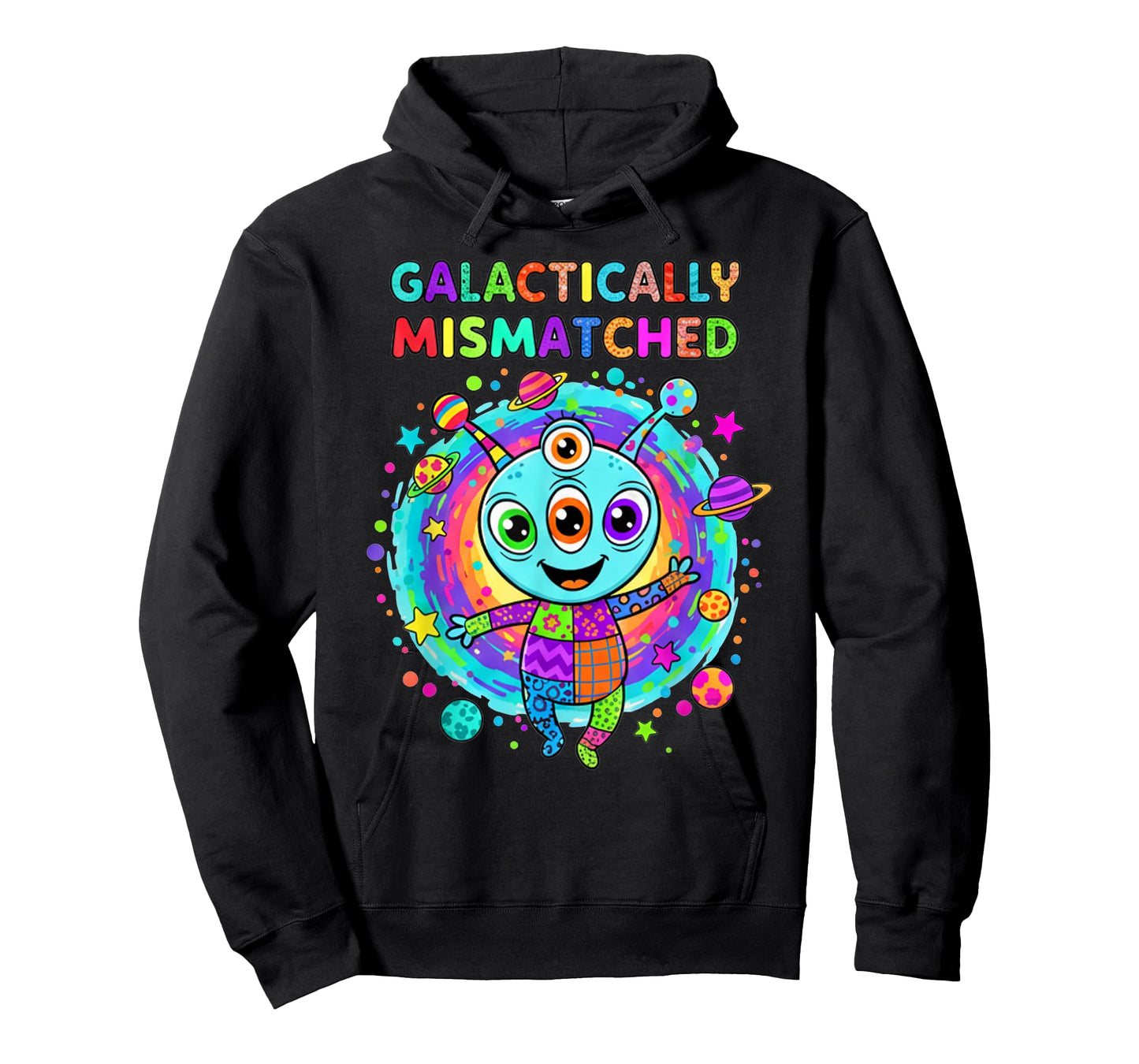 Galactically Mismatched Alien Mismatch Day Spirit Week T-Shirt