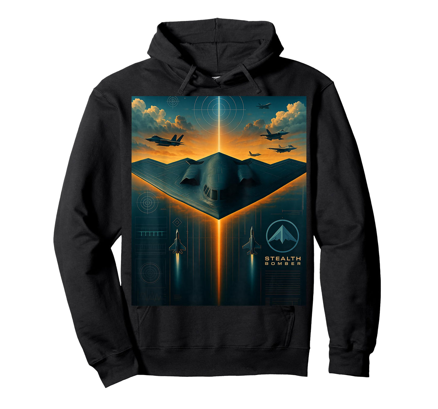 B-2 Spirit Stealth Bomber Iconic American Airpower Aviation T-Shirt