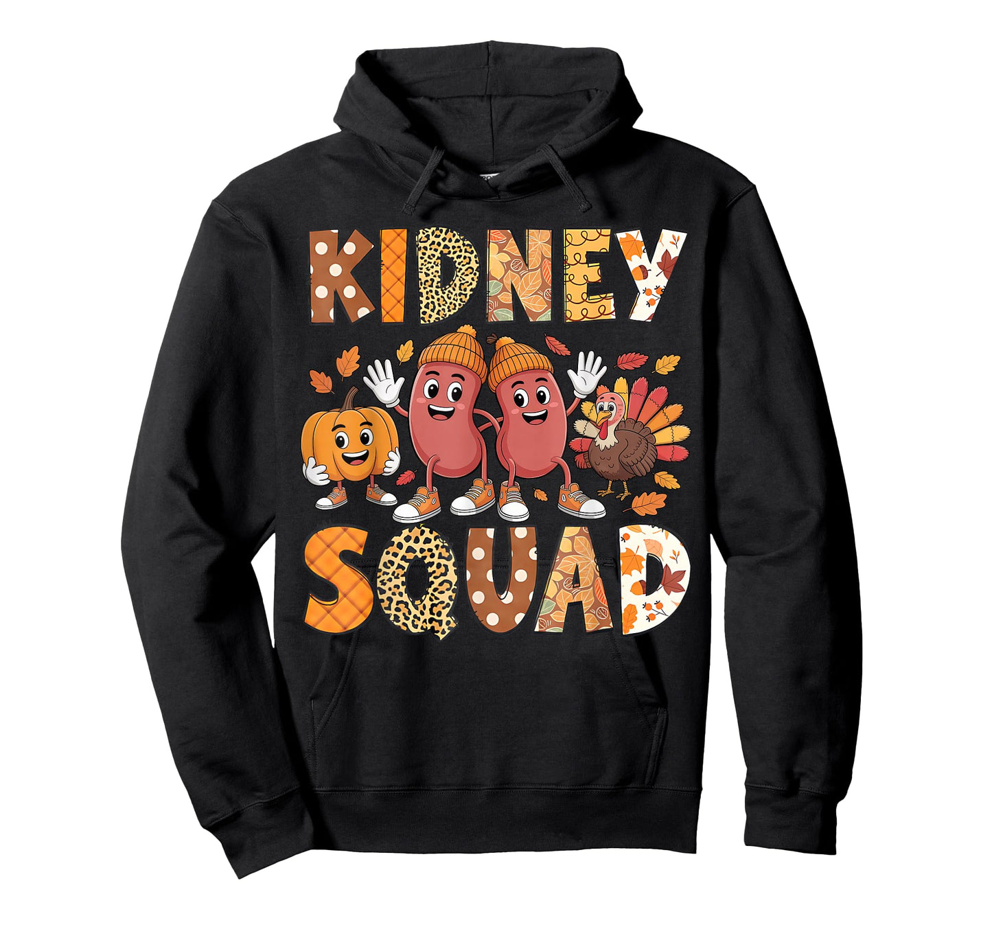 Kidney Squad Turkey Pumpkin Dialysis Nurse Thanksgiving T-Shirt