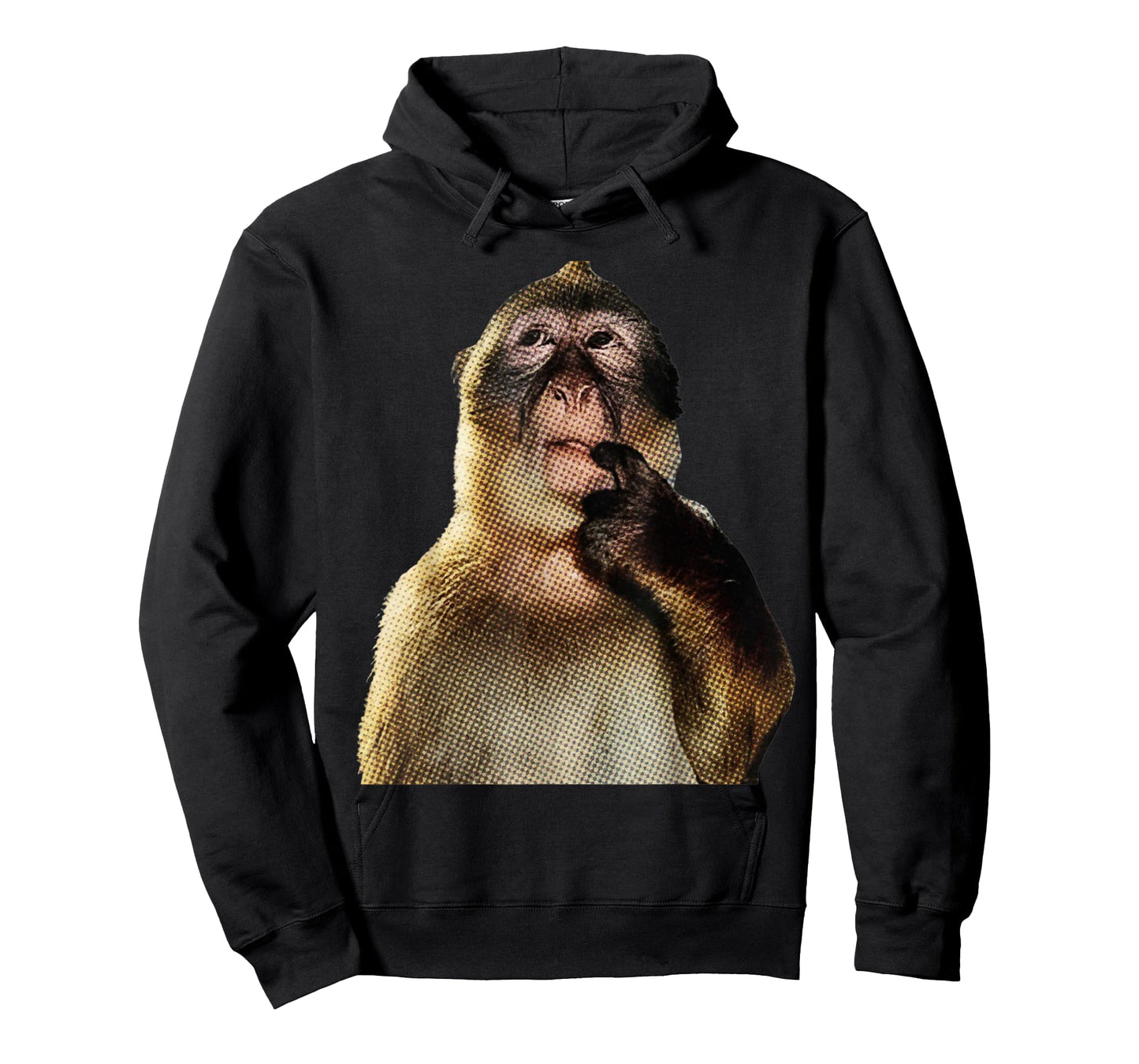 Monkey Y2K T-Shirt Funny Thinking Monkey Meme Brainrot Gift T-Shirt