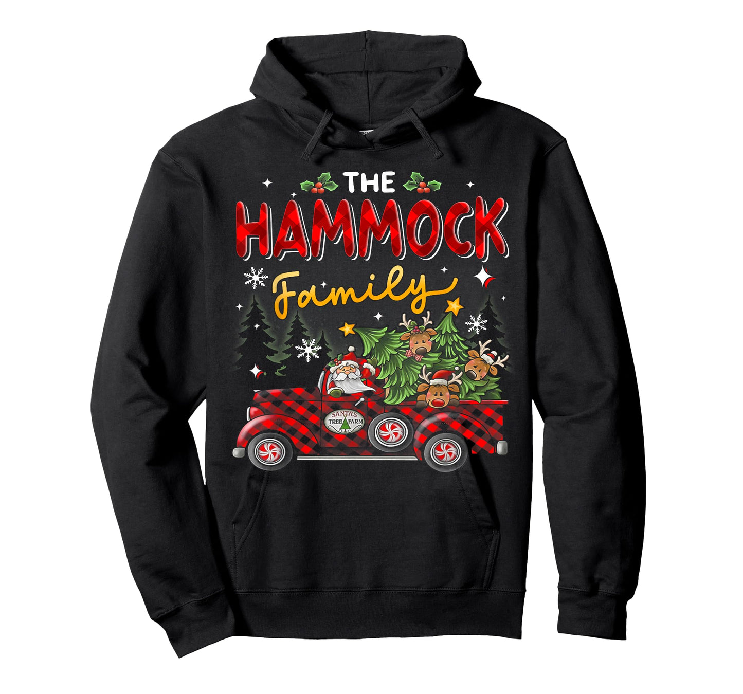 The Hammock Family Christmas Matching Pajamas Group Gift T-Shirt