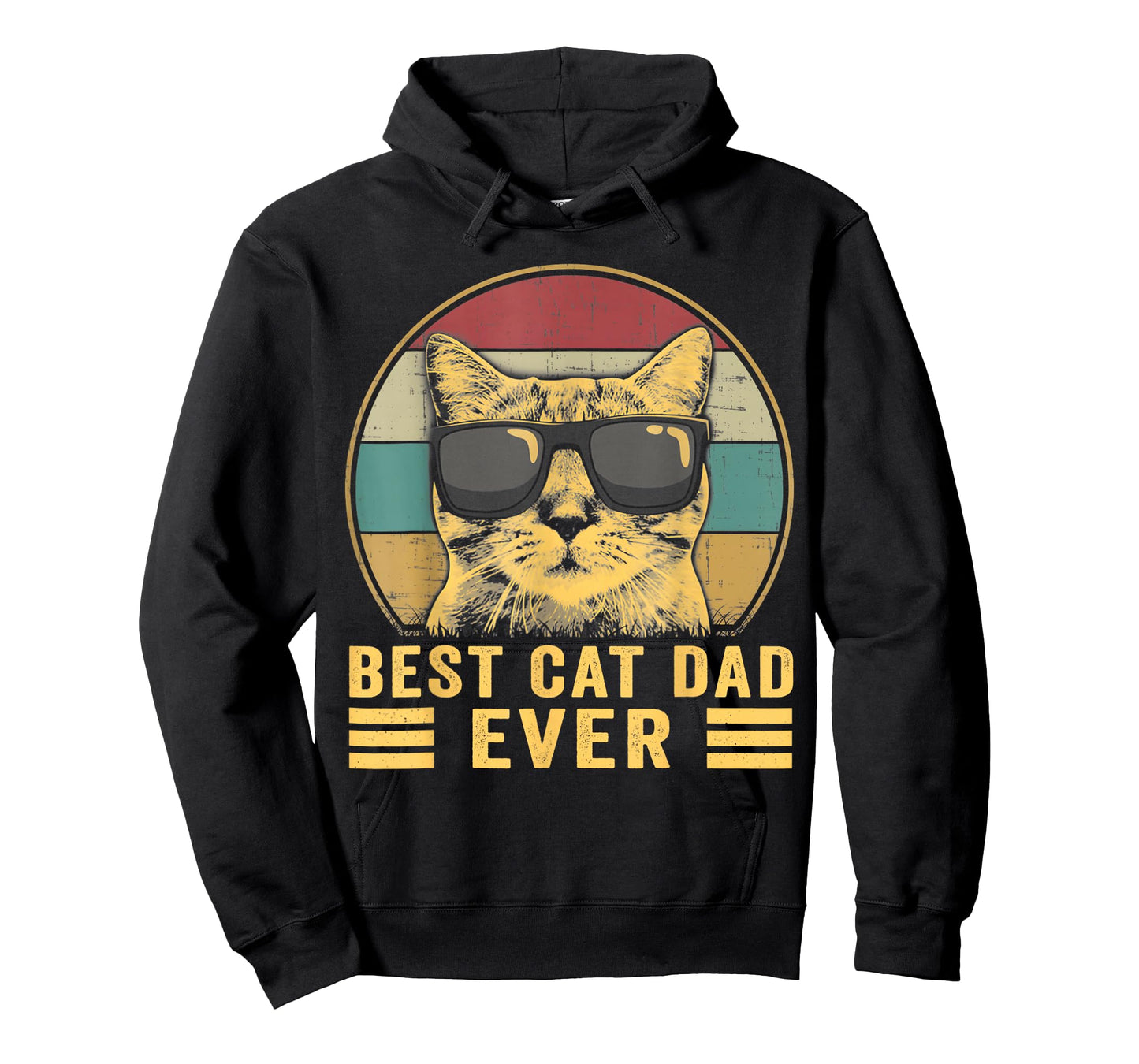 Cat-Shirt Men Best Cat Dad Ever Funny Cat Lover Gift T-Shirt
