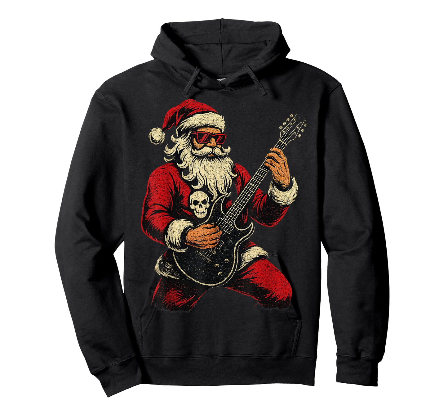 Santa Claus Guitar Player Have A Rock & Roll Christmas Tee T-Shirt