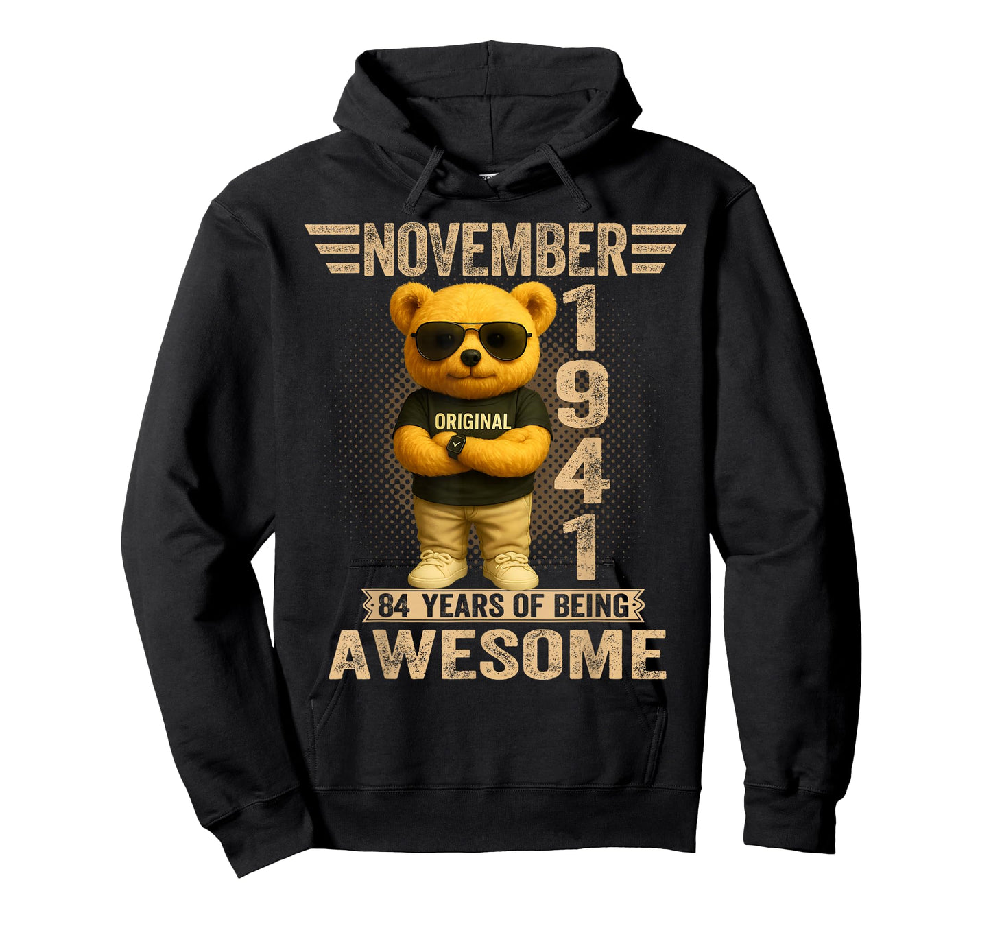 84 Year Old November 1941 Teddy Bear 84th Birthday Men Women T-Shirt