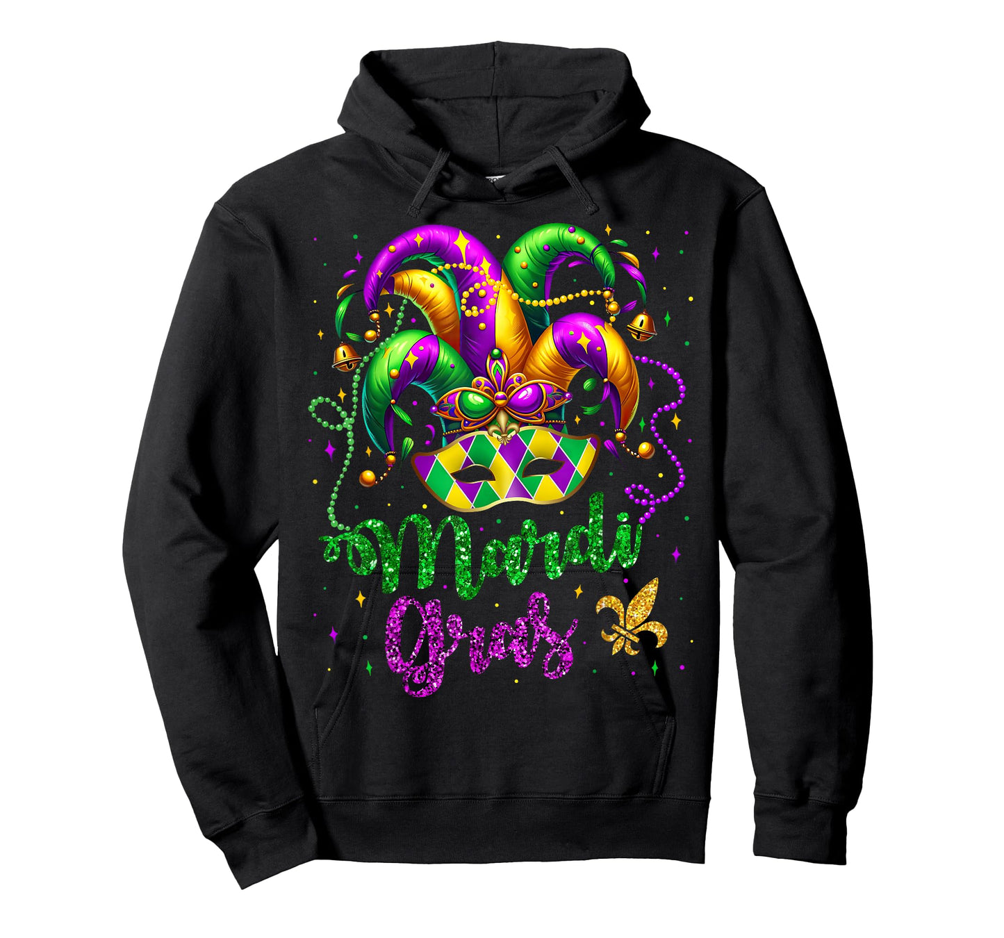 Mardi Gras Shirts for Women Kids Men Beads Mask Feathers Hat T-Shirt