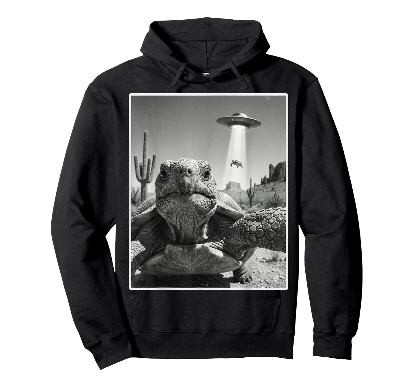 Tortoise Selfie with UFO, Funny Turtle, Funny Tortoise T-Shirt