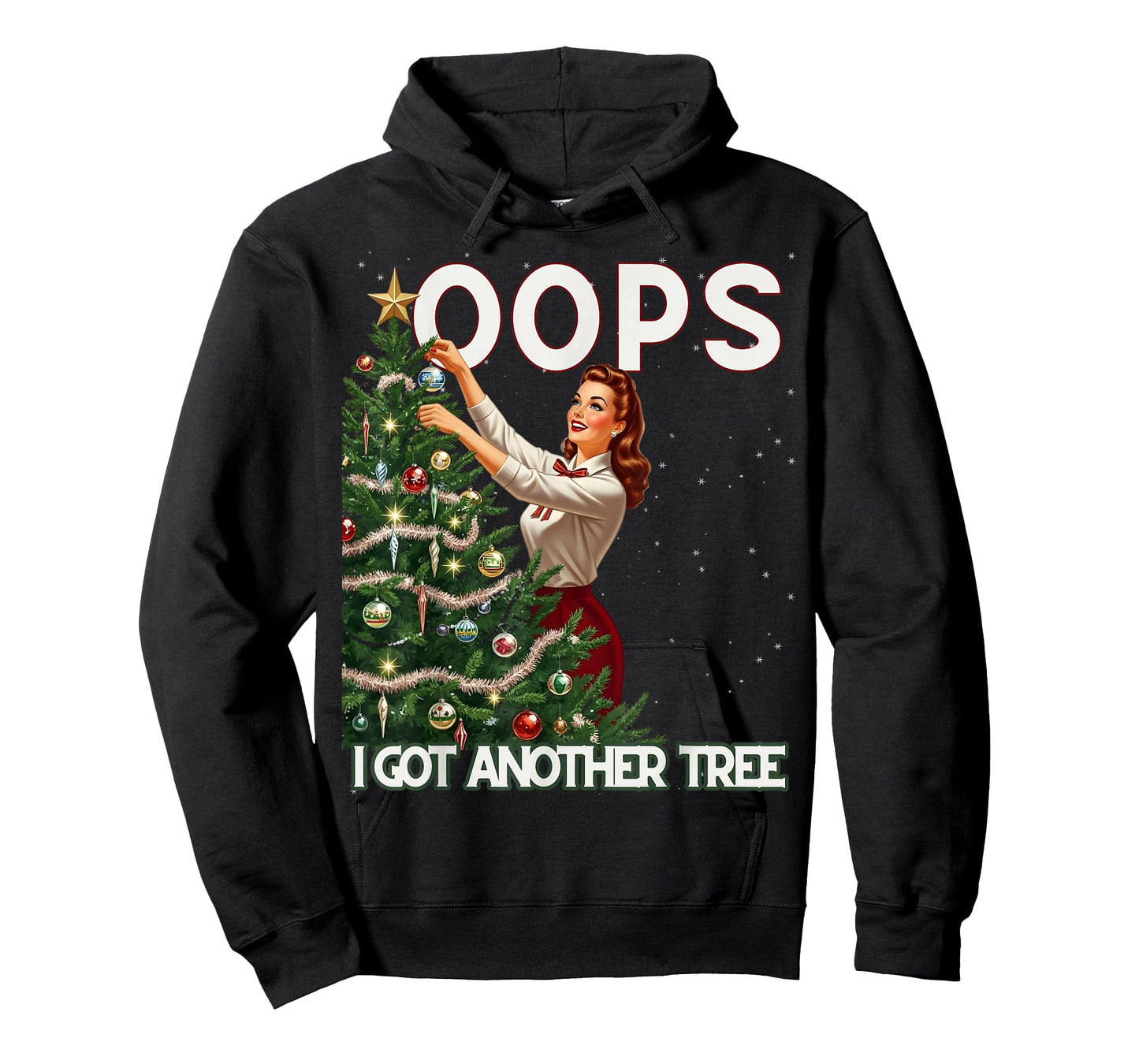 Funny Retro Christmas Oops I Got Another Tree T-Shirt