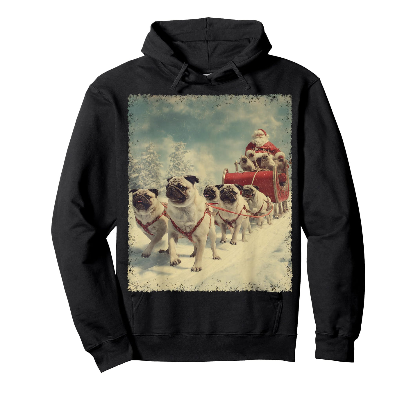 Pug Dog Christmas T-Shirt