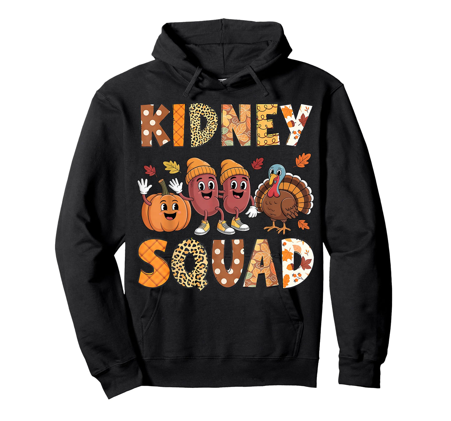 Kidney Squad Turkey Pumpkin Dialysis Nurse Thanksgiving T-Shirt