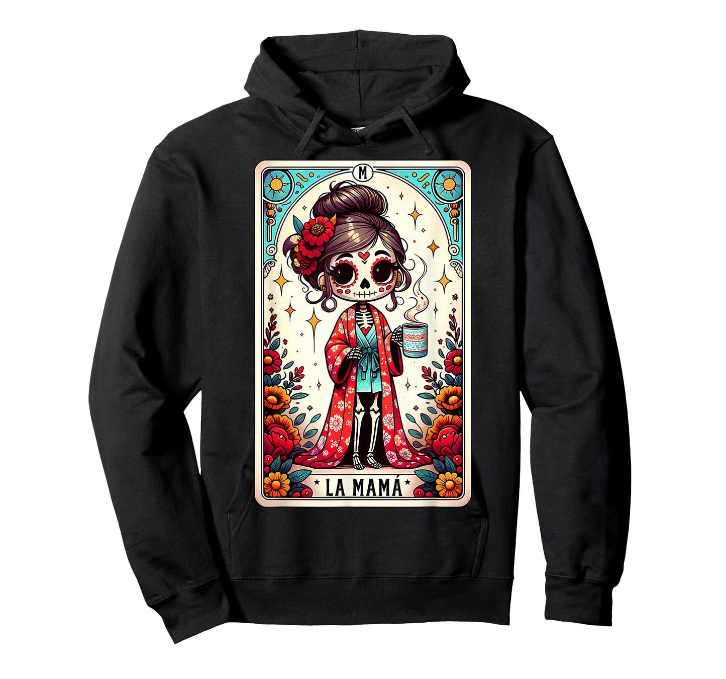 La Mamá Mom Tarot Card Day of The Dead Dia de Los Muertos T-Shirt