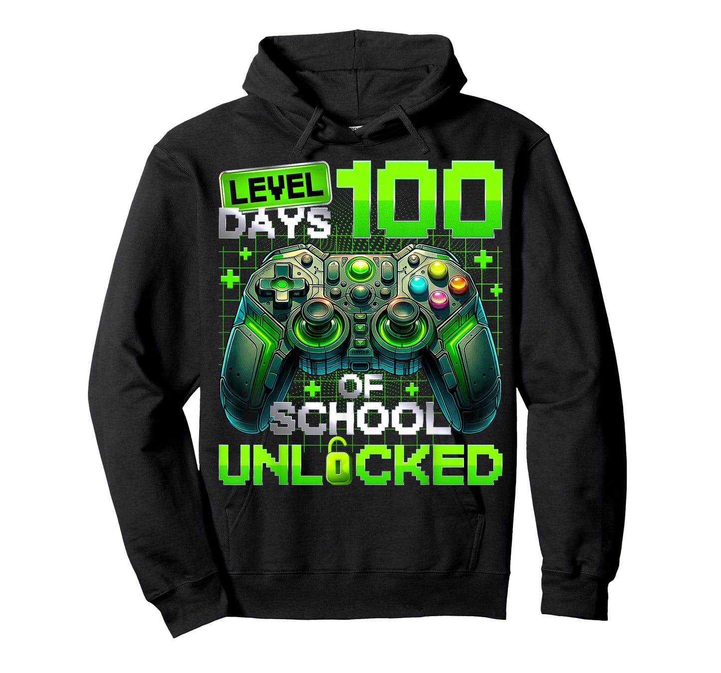 Level 100 Days of School Unlocked 100th Day Teacher Boy T-Shirt