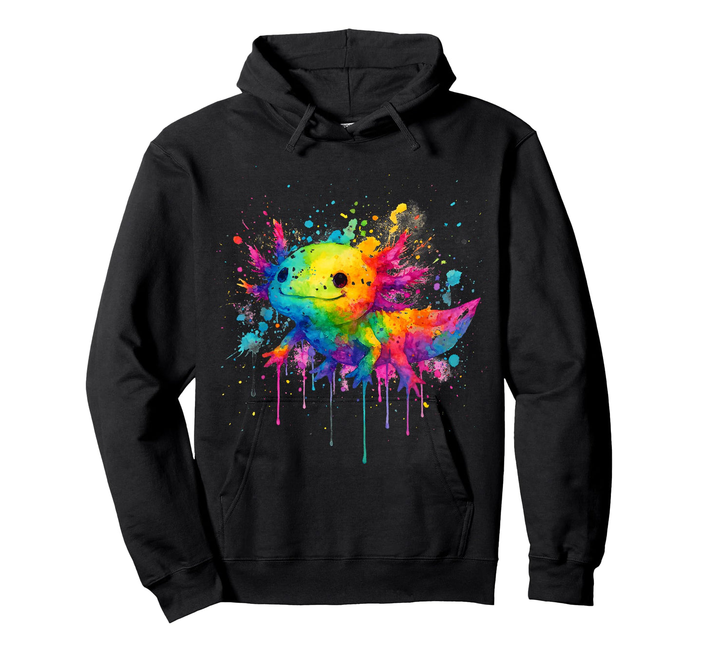 Cute Pet Lover Colorful Paint Color Axolotl Vibrant T-Shirt