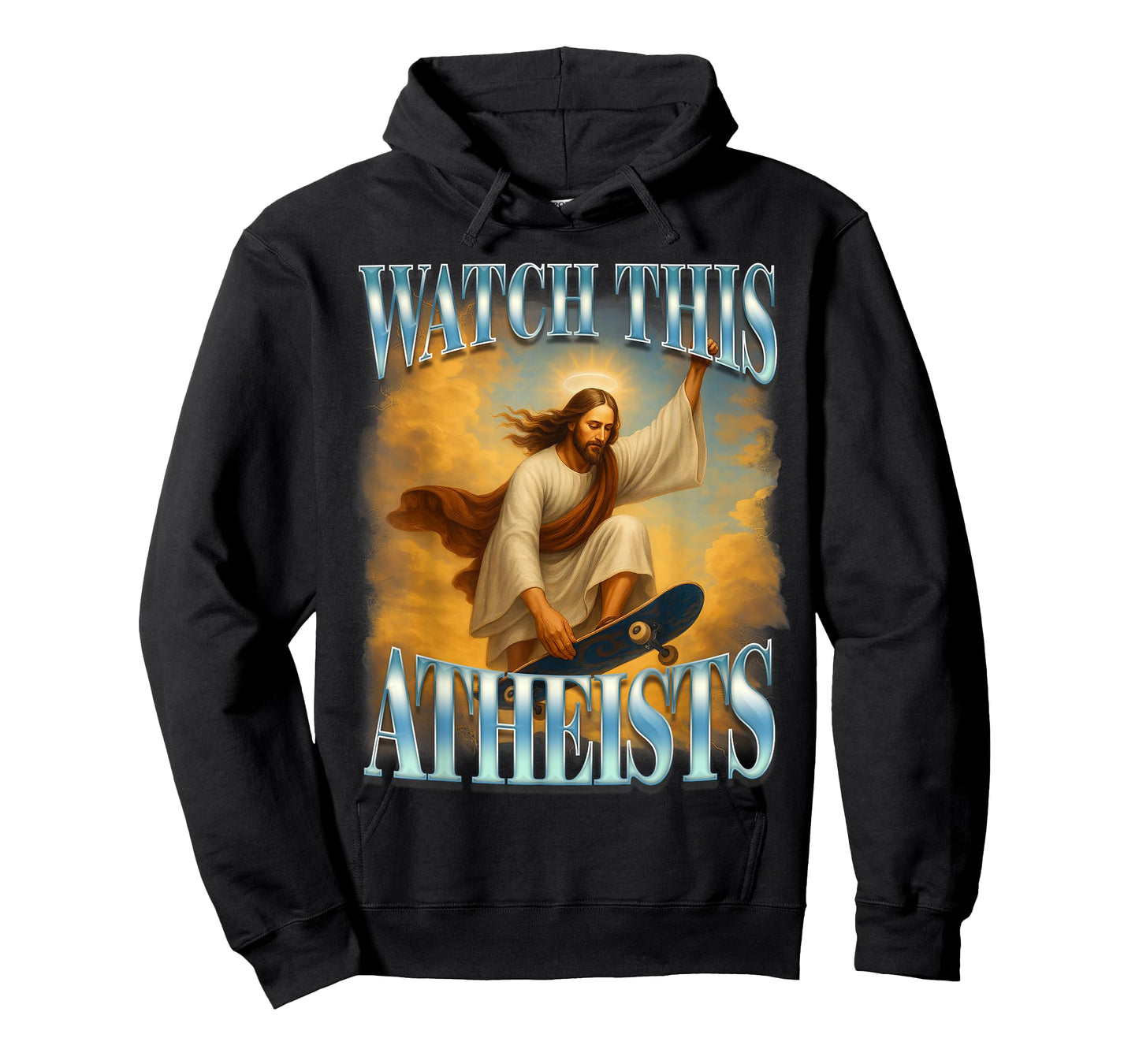 Christian Jesus Meme Religious Funny Watch This Atheists T-Shirt