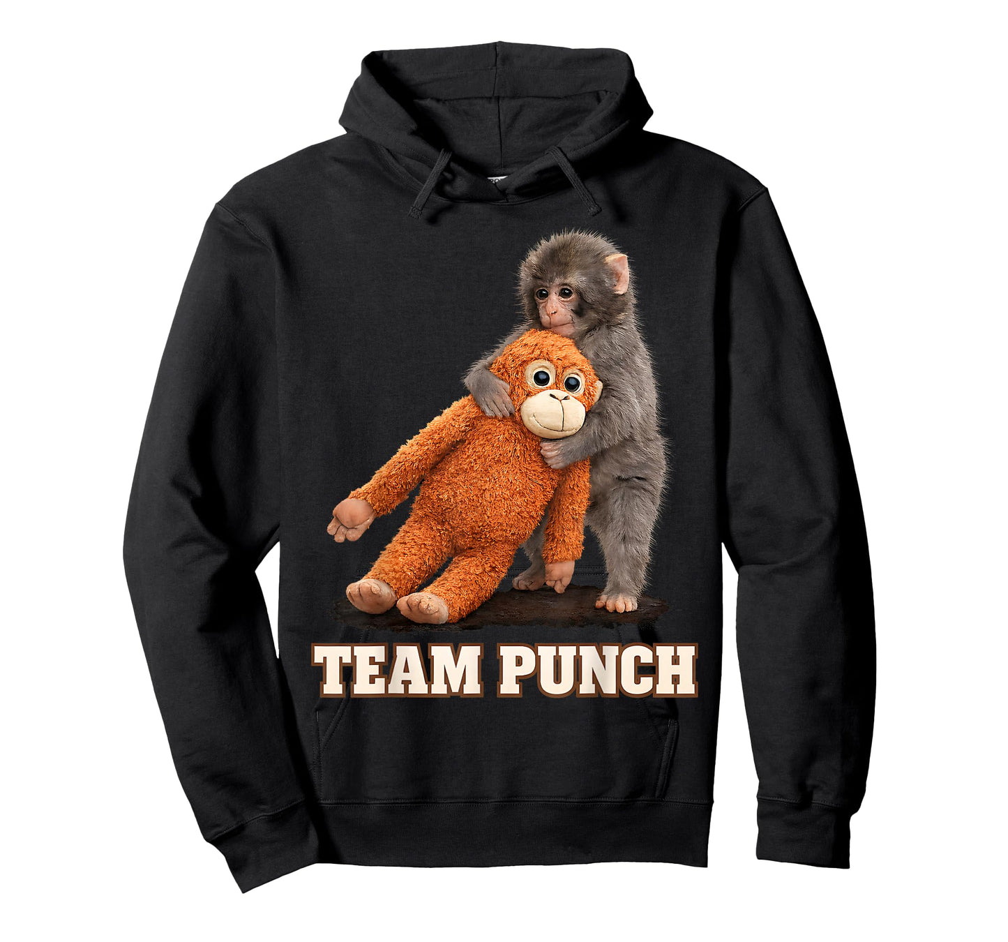 Adorable Monkey Punch Baby Graphic Team Punch Big Love Gifts T-Shirt