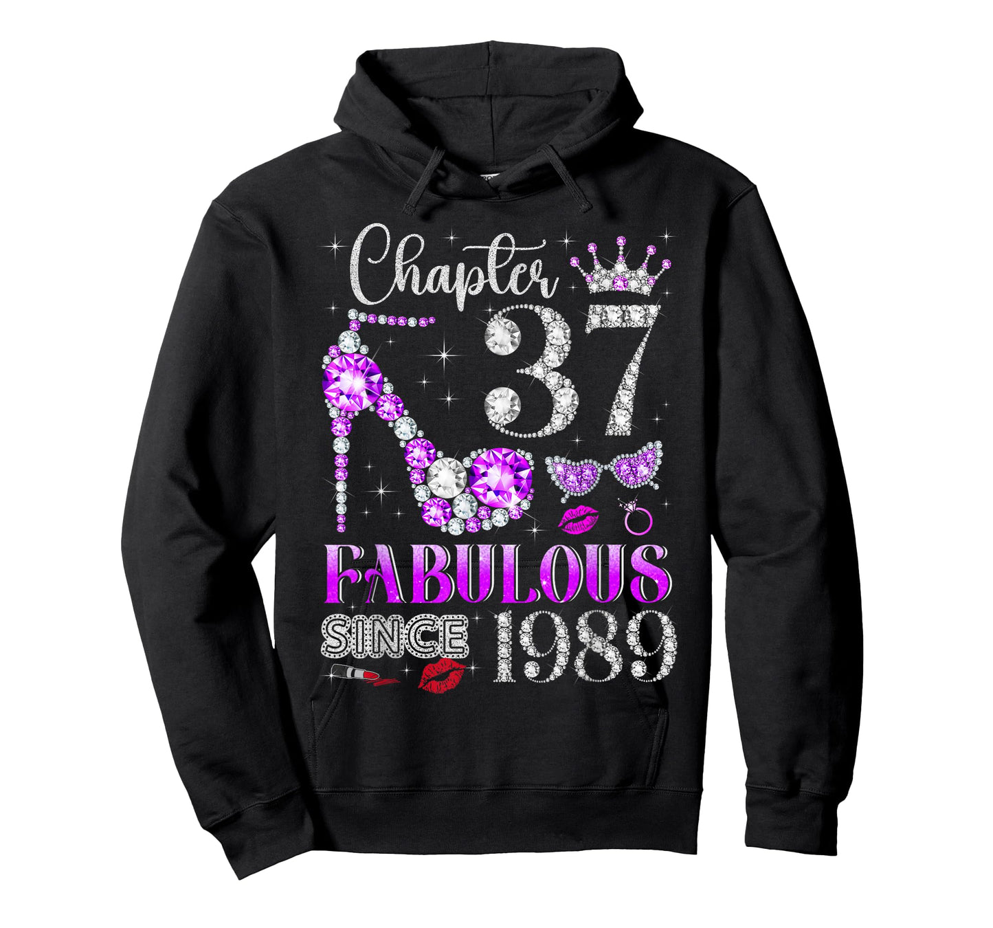 Chapter 37 Fabulous Since 1989 37Th Birthday Ladies Girls T-Shirt