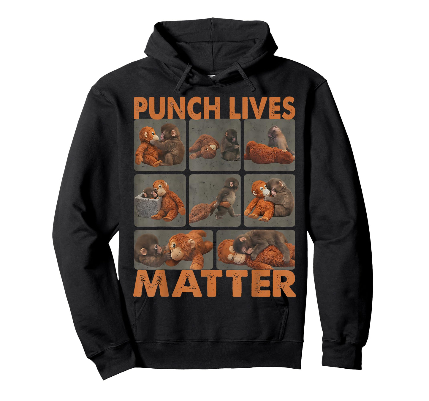 Punch Lives Matter Cute Punch Monkey Stuffed Animal T-Shirt