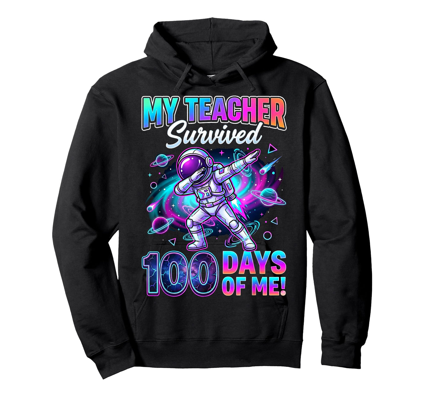 100 Days of School Astronaut Space 100th Days Boys Teachers T-Shirt