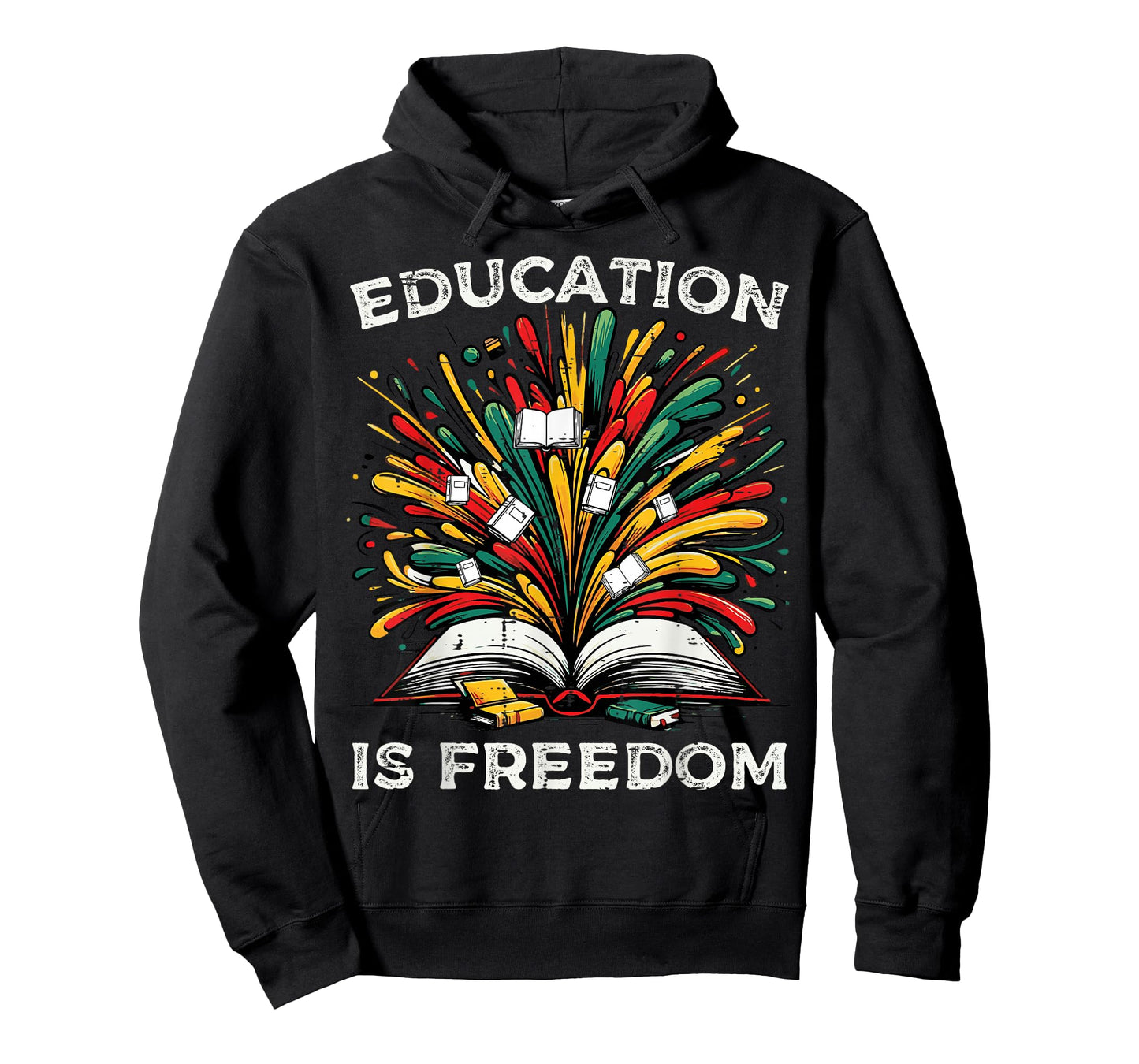 Black History Book Education Freedom Teacher Women Men Kids T-Shirt