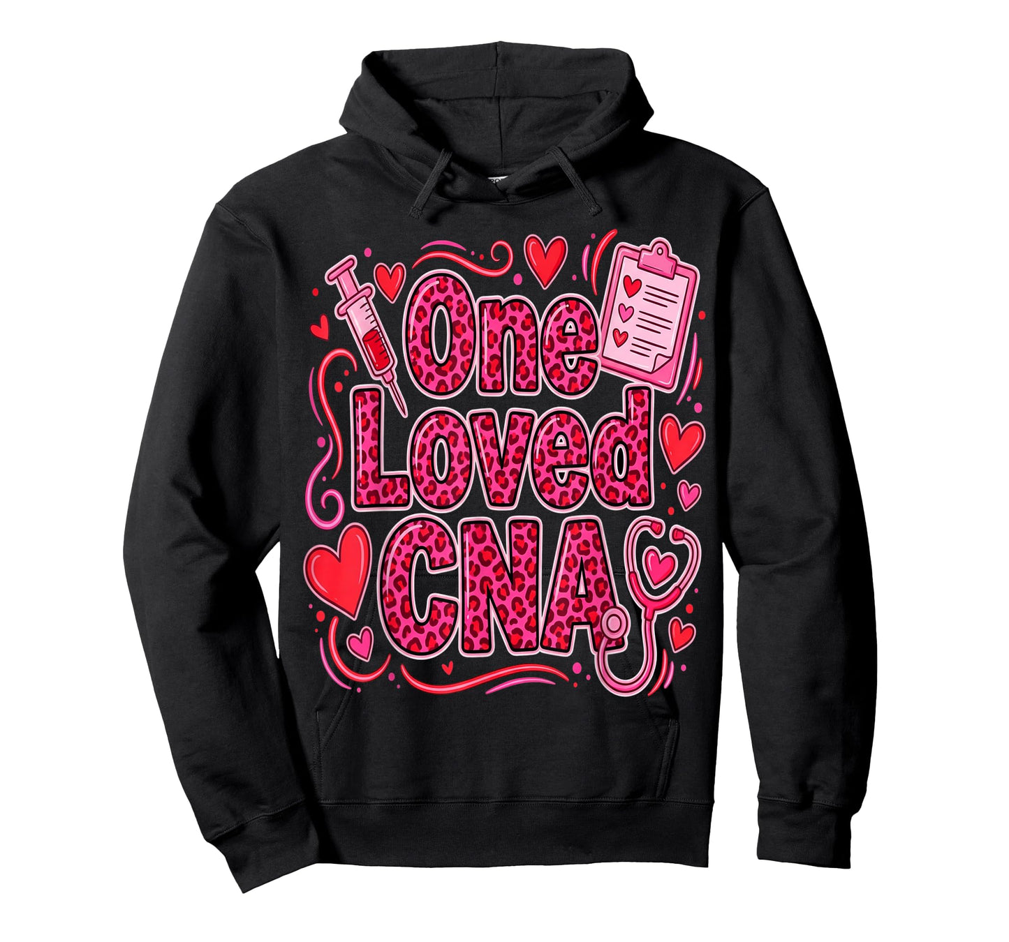 Cute One Loved CNA Valentine Nurse Hearts Nurses Medical T-Shirt