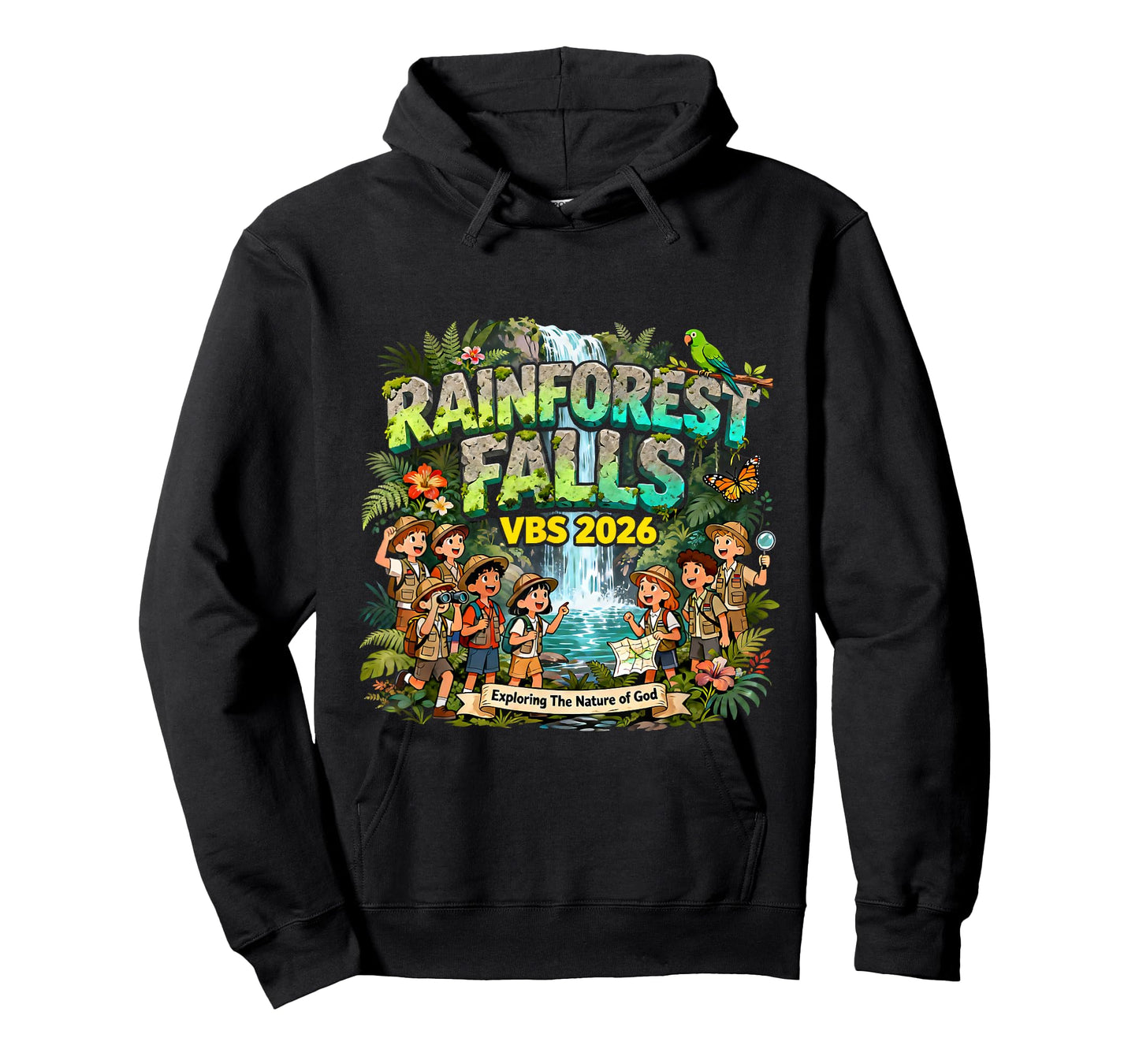 Rainforest Falls VBS 2026 Exploring The Nature of God T-Shirt