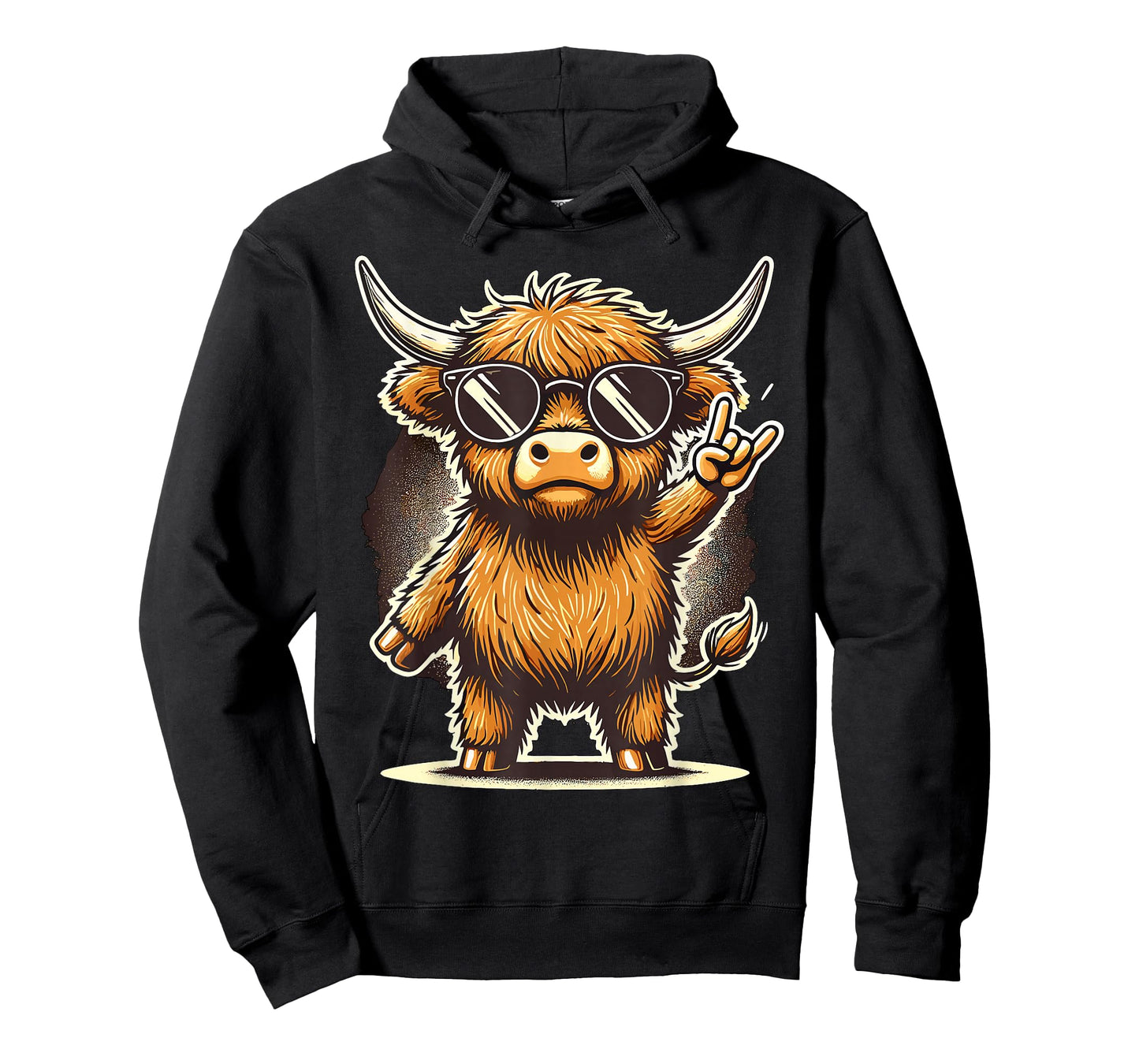 Highland Cow Rock and Roll T-Shirt