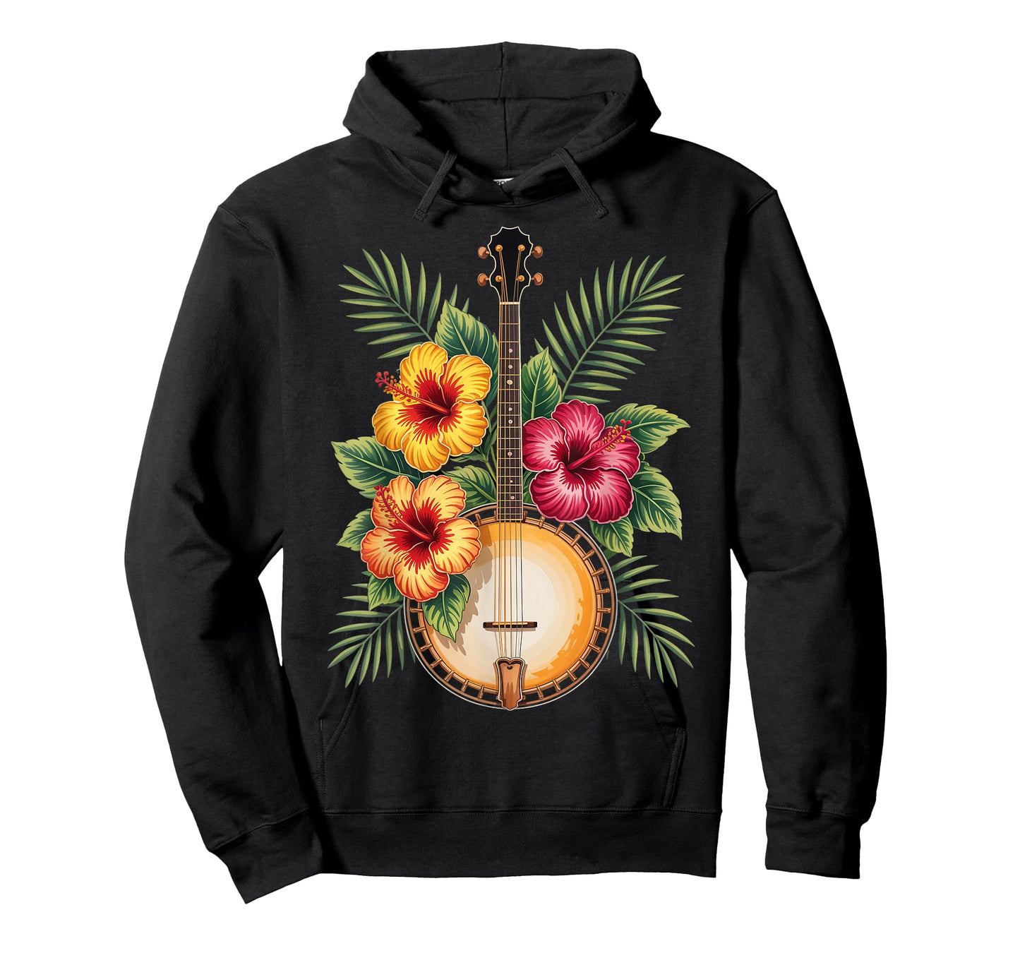 Hawaiian Banjo Bluegrass Musician Country Music Hawaii Banjo T-Shirt