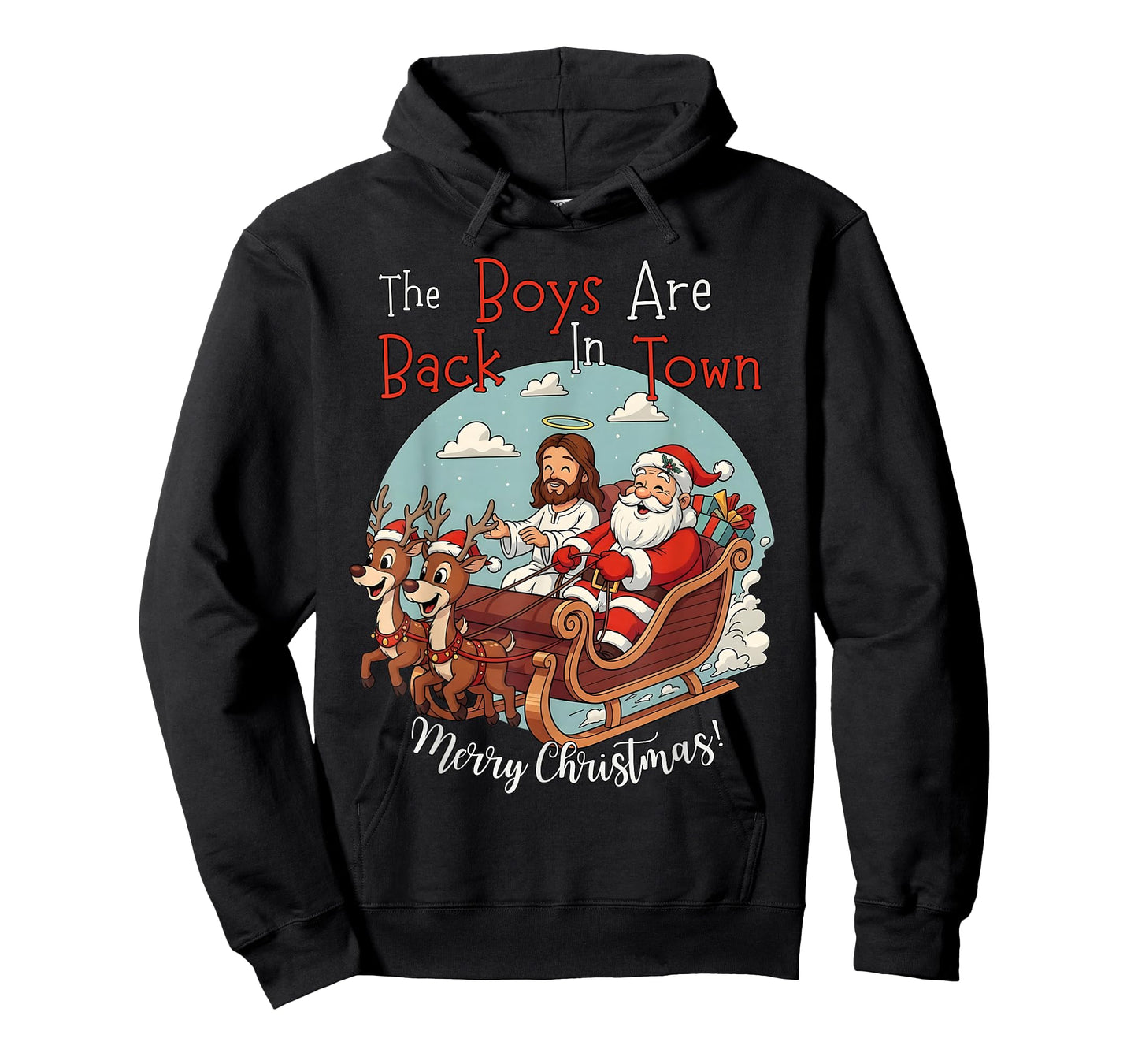The Boys are Back in Town Merry Christmas T-Shirt