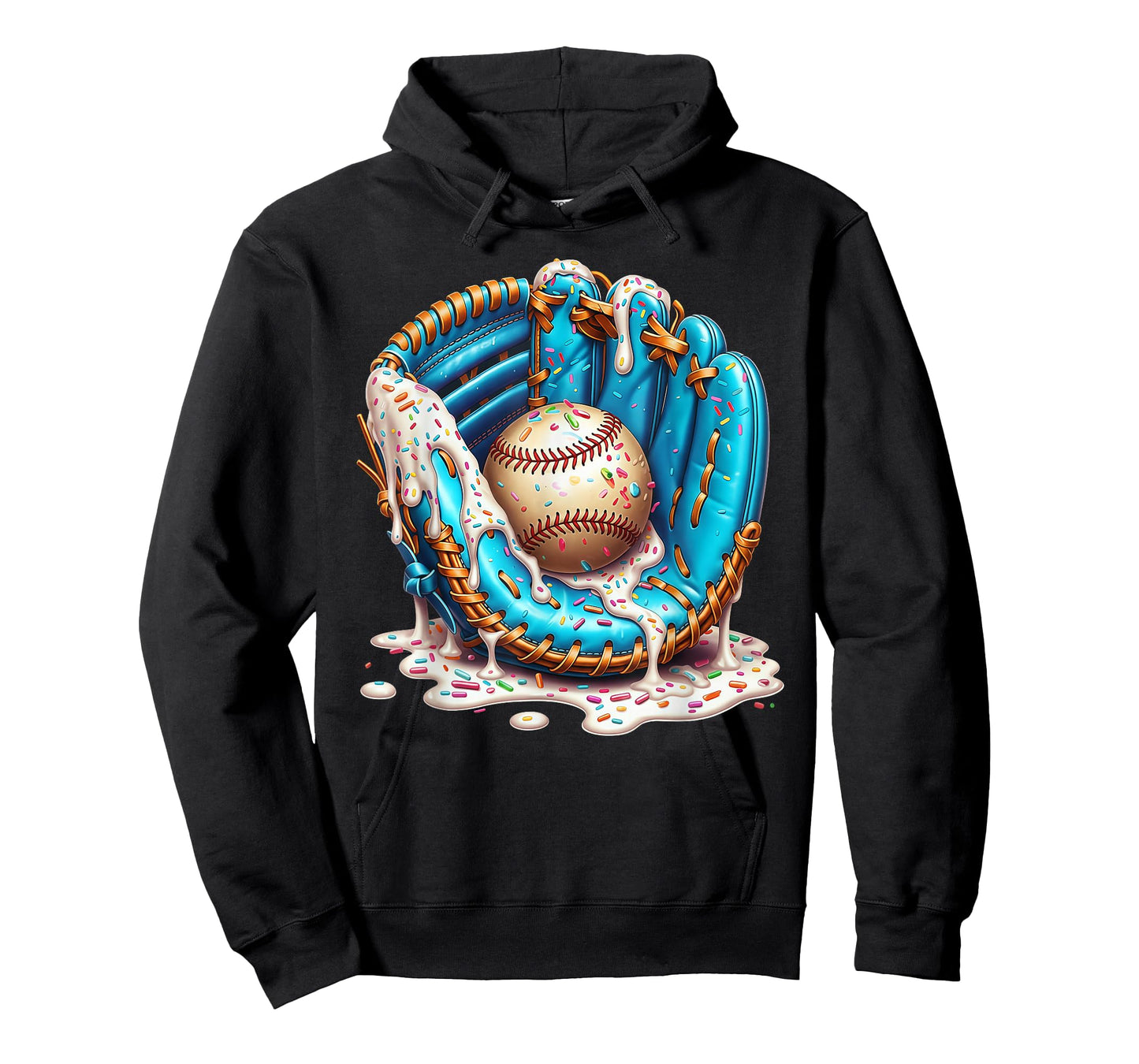 Baseball Drip Ice Cream Sprinkless Glove Boy Kid T-Shirt