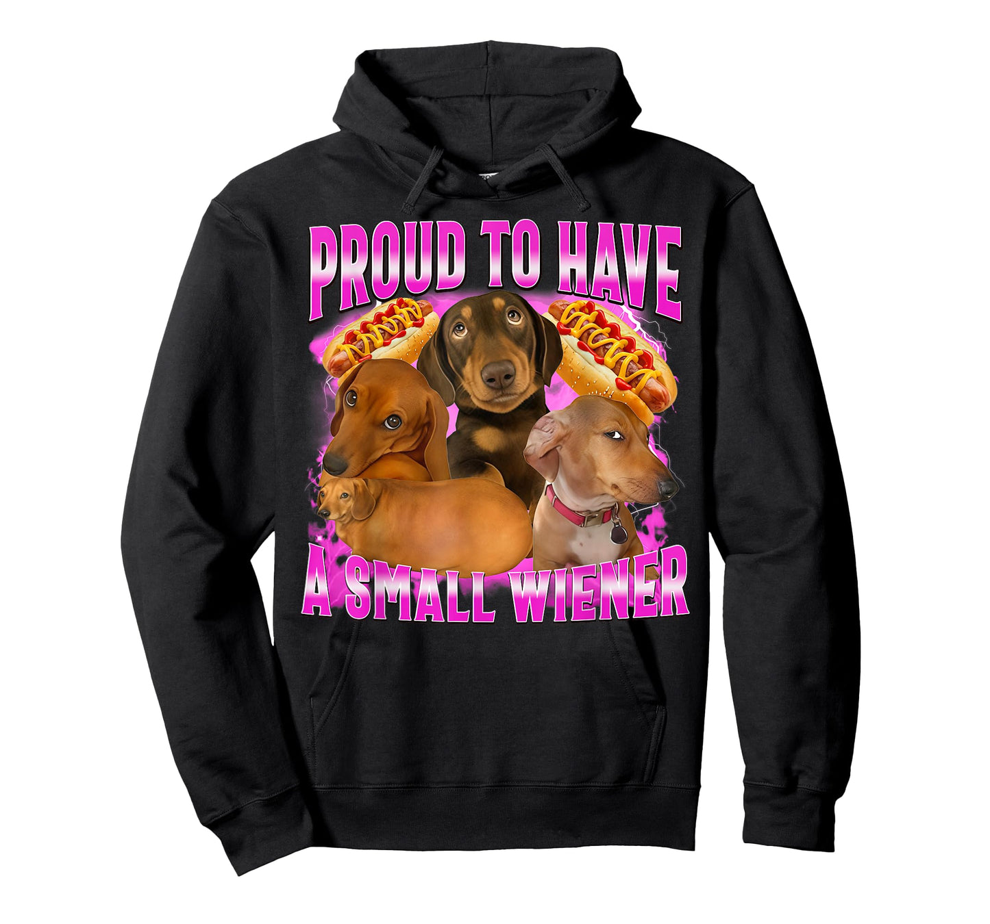 Funny Humor Proud to Have A Small Wiener Dachshund Dog Meme T-Shirt