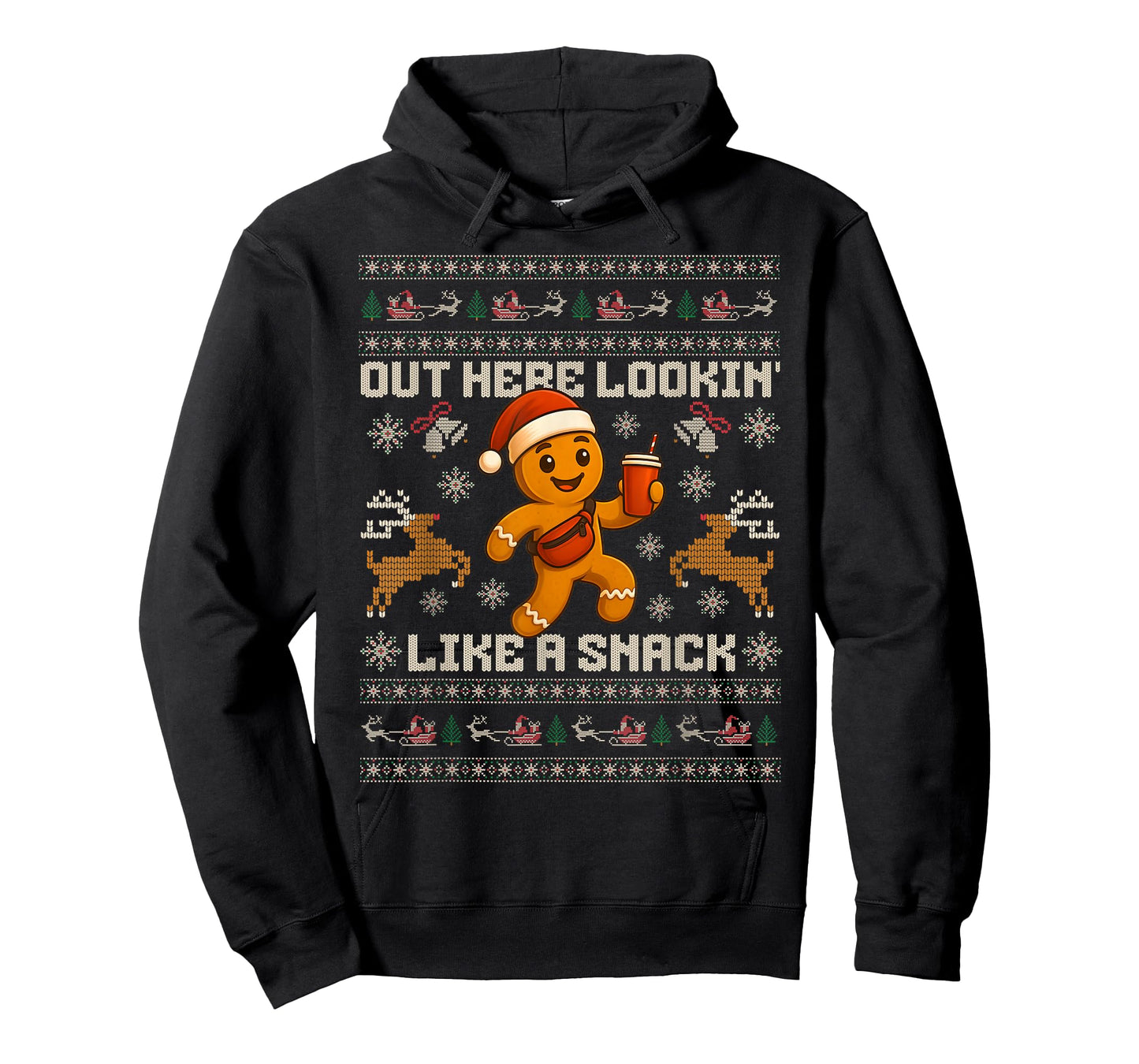 Out Here Looking Like a Snack Funny Christmas Xmas Cookies T-Shirt