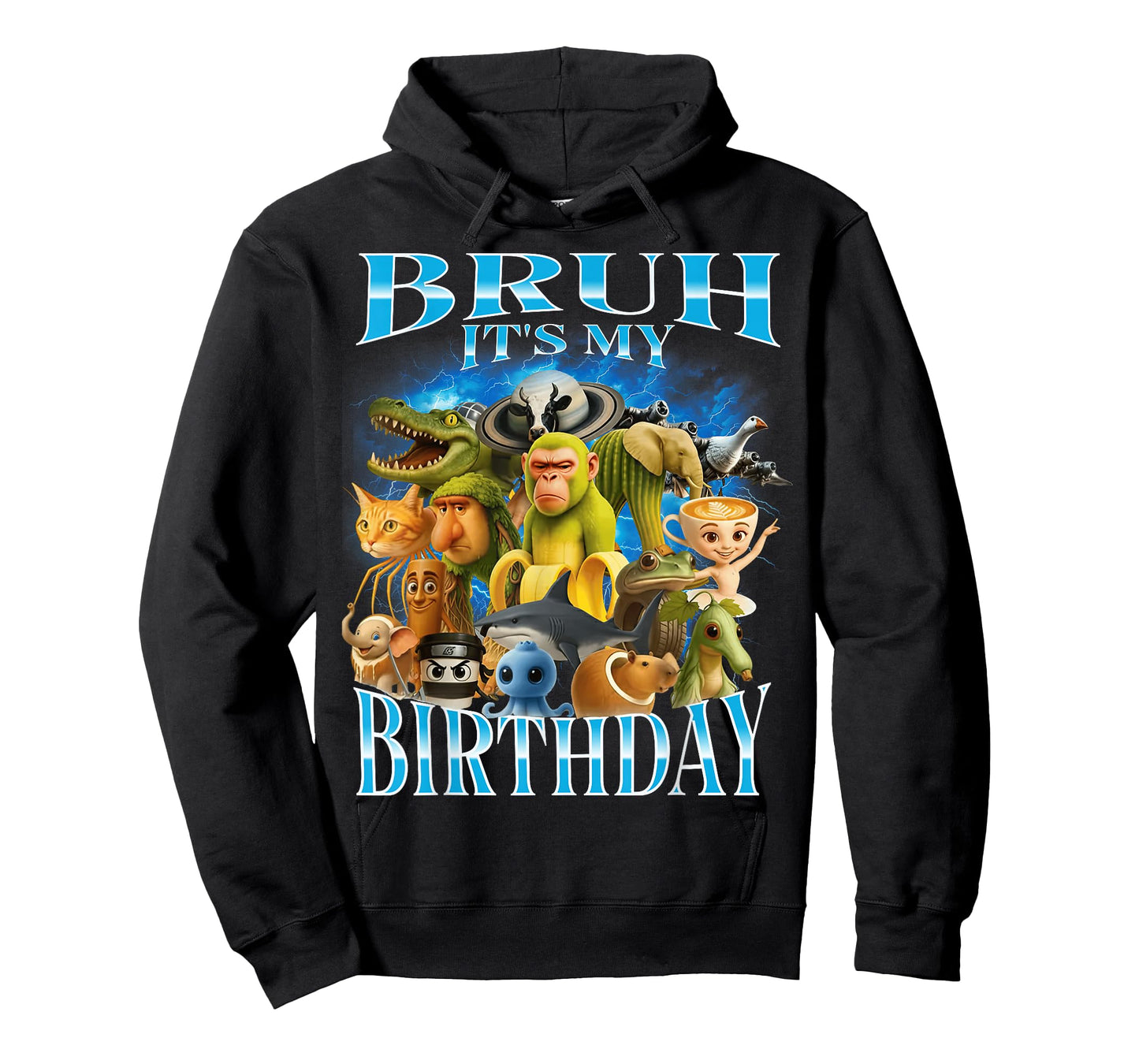 Bruh It's My Birthday Funny Brainrot T-Shirt
