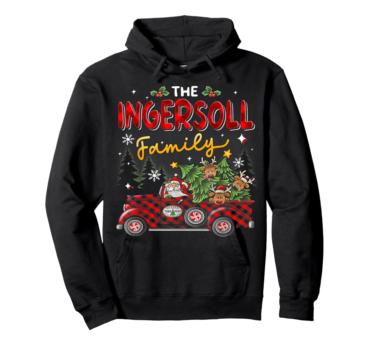 The Ingersoll Family Christmas Matching Pajamas Group Gift T-Shirt