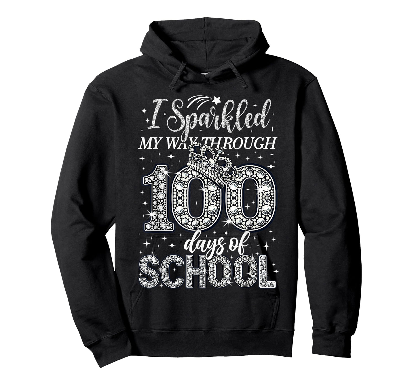 I Sparkled My Way Through 100 Days of School Brighter Funny T-Shirt