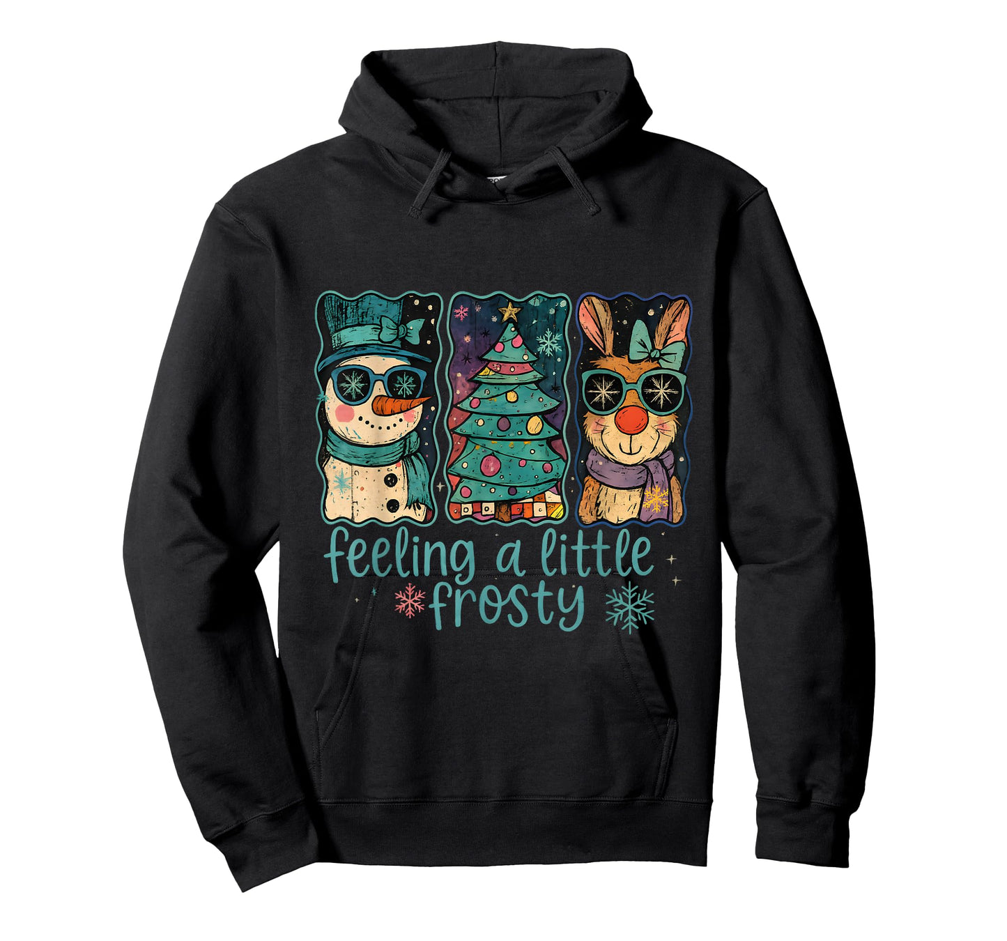 Feeling a Little Frosty Cool Christmas Character T-Shirt