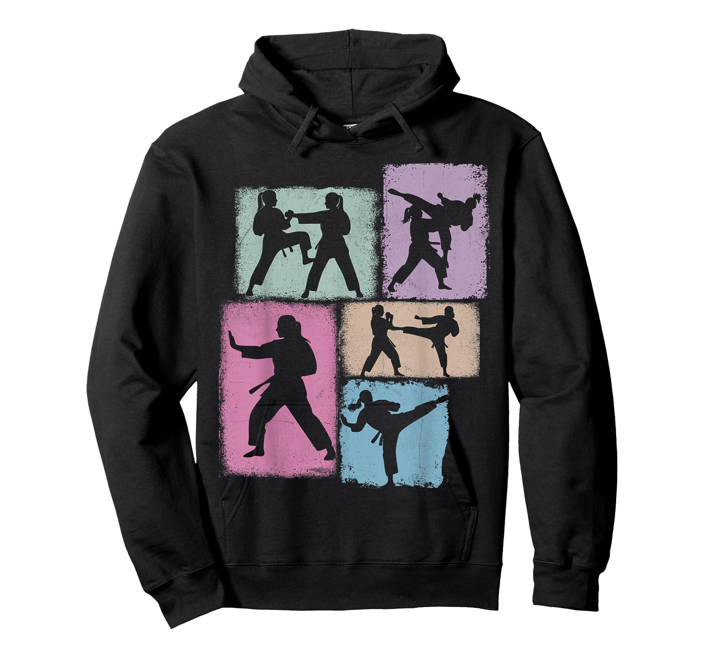 Karate Practitioner Collage Women Kids Sensei Youth Girl T-Shirt