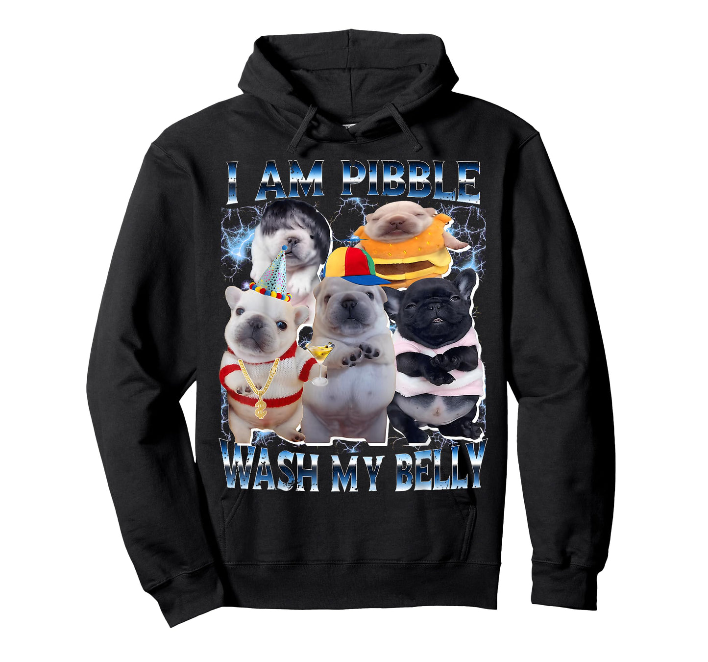 I Am Pibble Wash My Belly Pibble Meme Funny Dog Brainrot T-Shirt