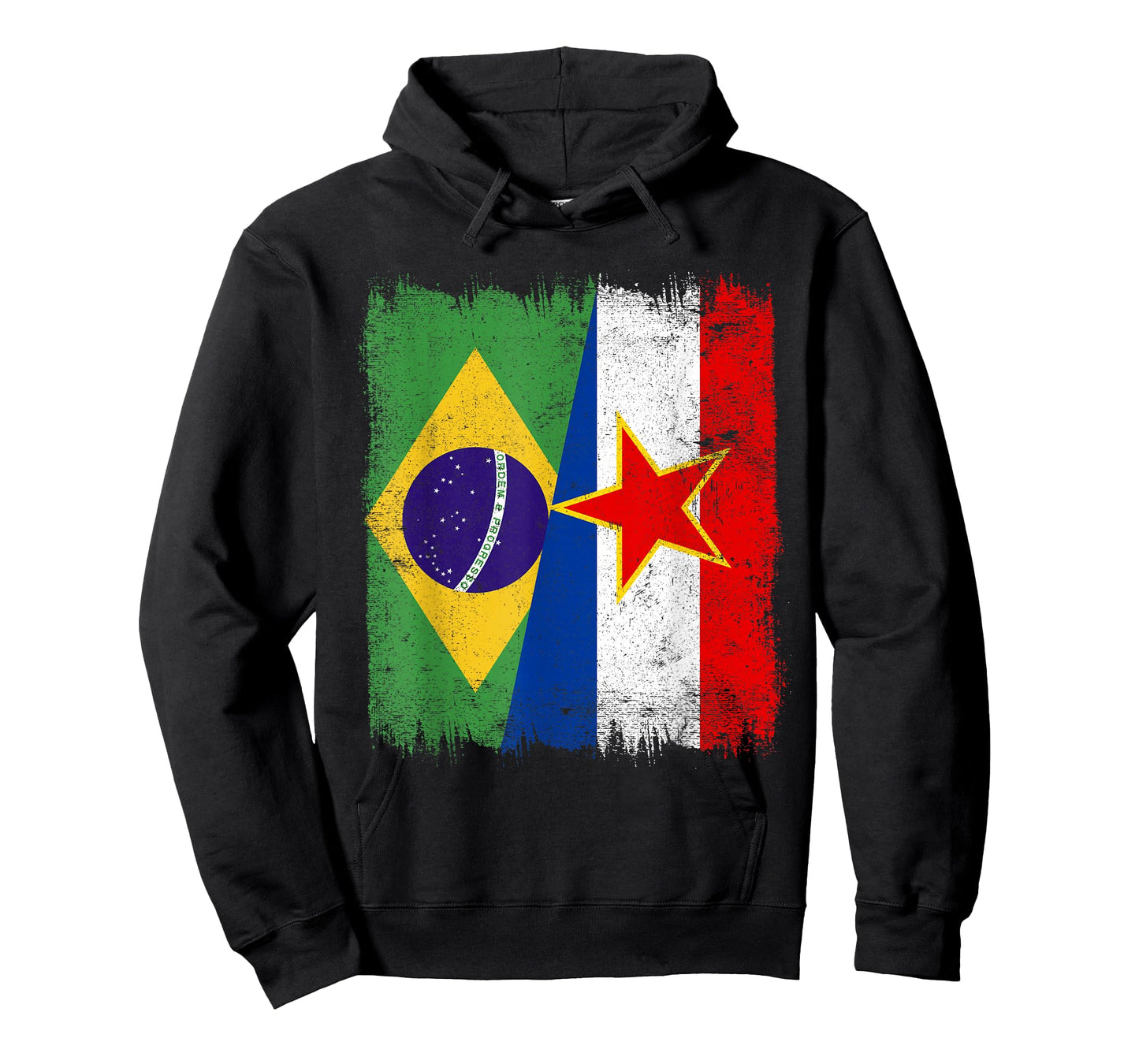 Brazil Yugoslavia Half Flag Brazilian Yugoslavian Heritage T-Shirt
