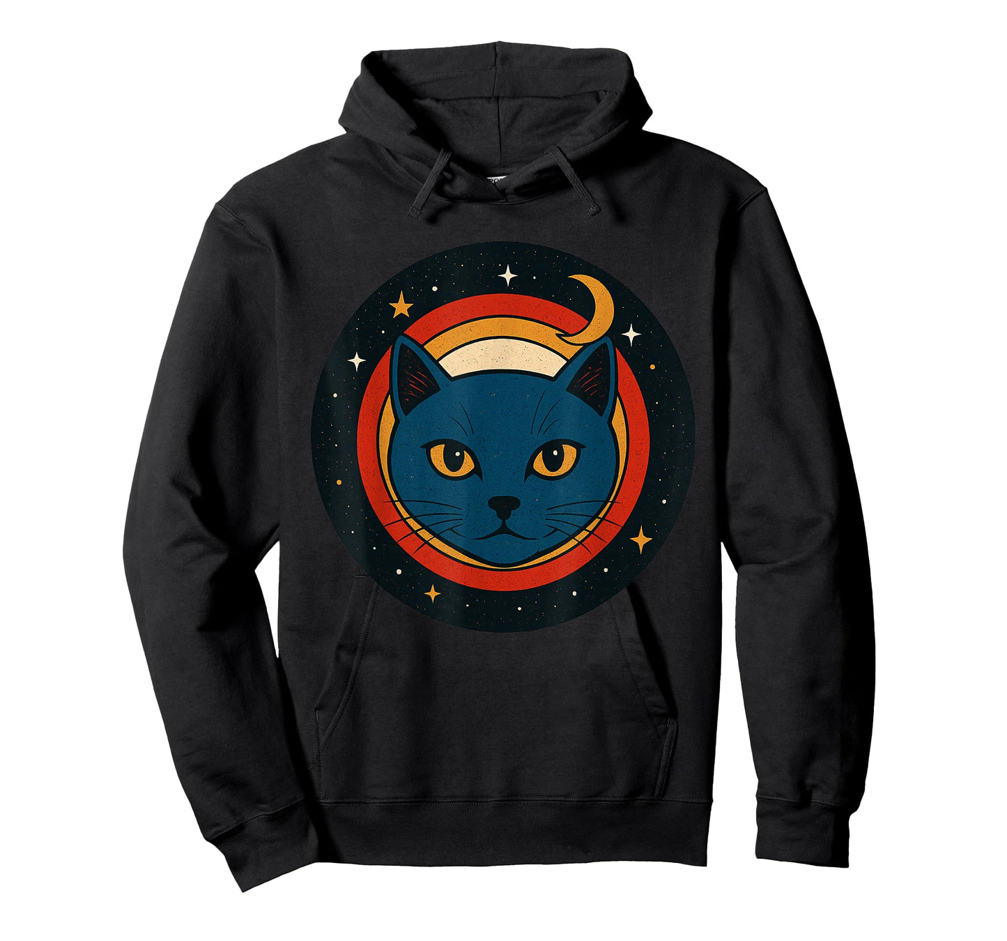Cosmic Cat Space Illustration Retro Style Graphic Murakami T-Shirt