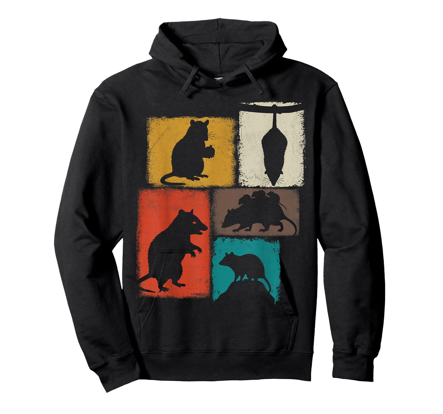Opossum Vintage Collage Trash Animal Lover T-Shirt