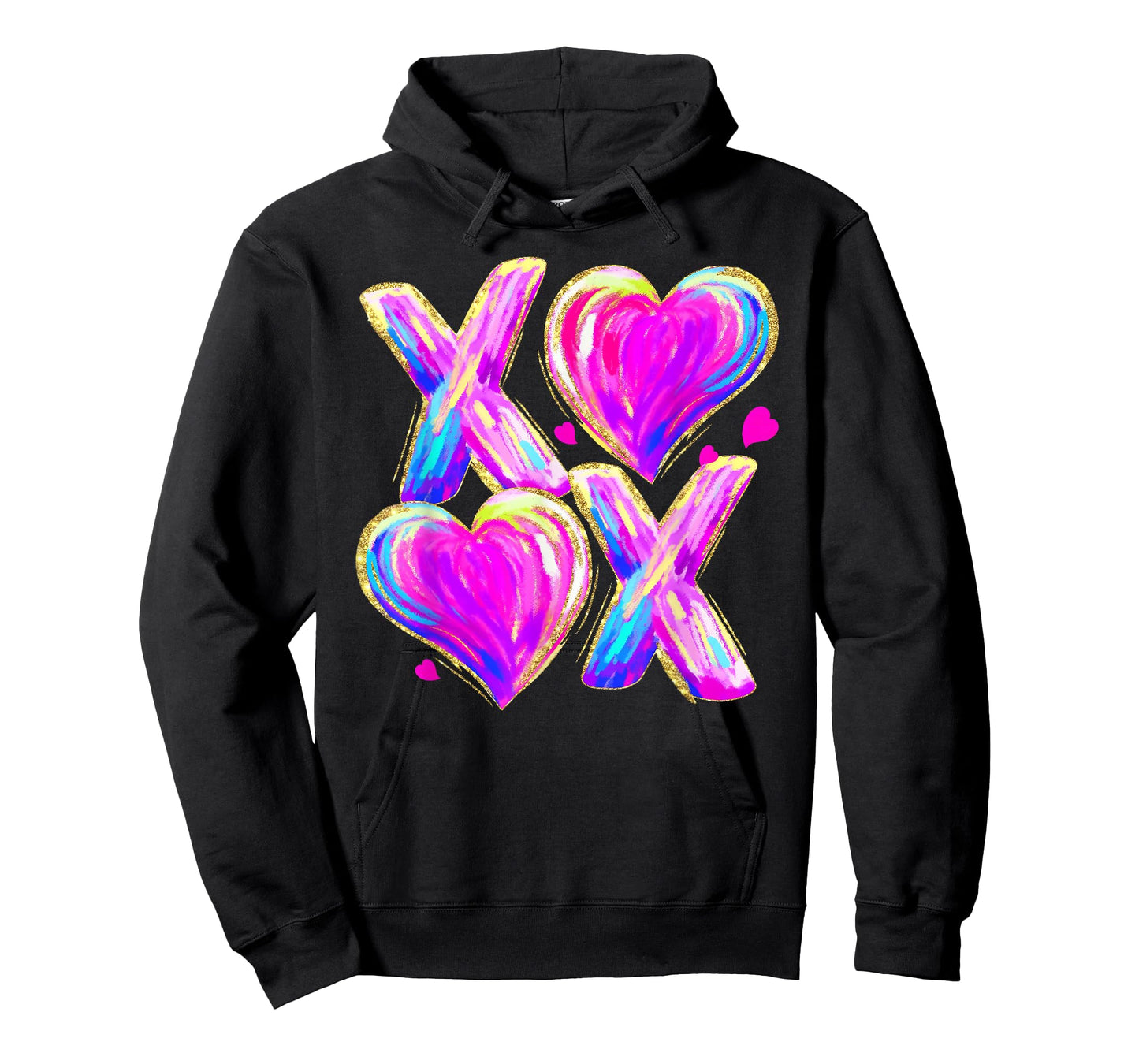 Funny Valentine XOXO Hearts Hugs and Kisses Boys Girls T-Shirt