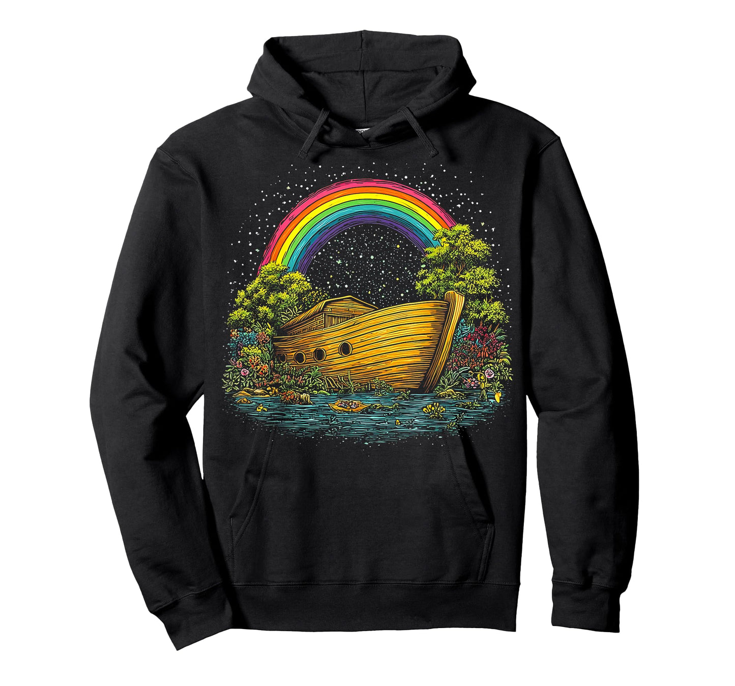 Noah's Ark Christian Bible Jesus Rainbow T-Shirt