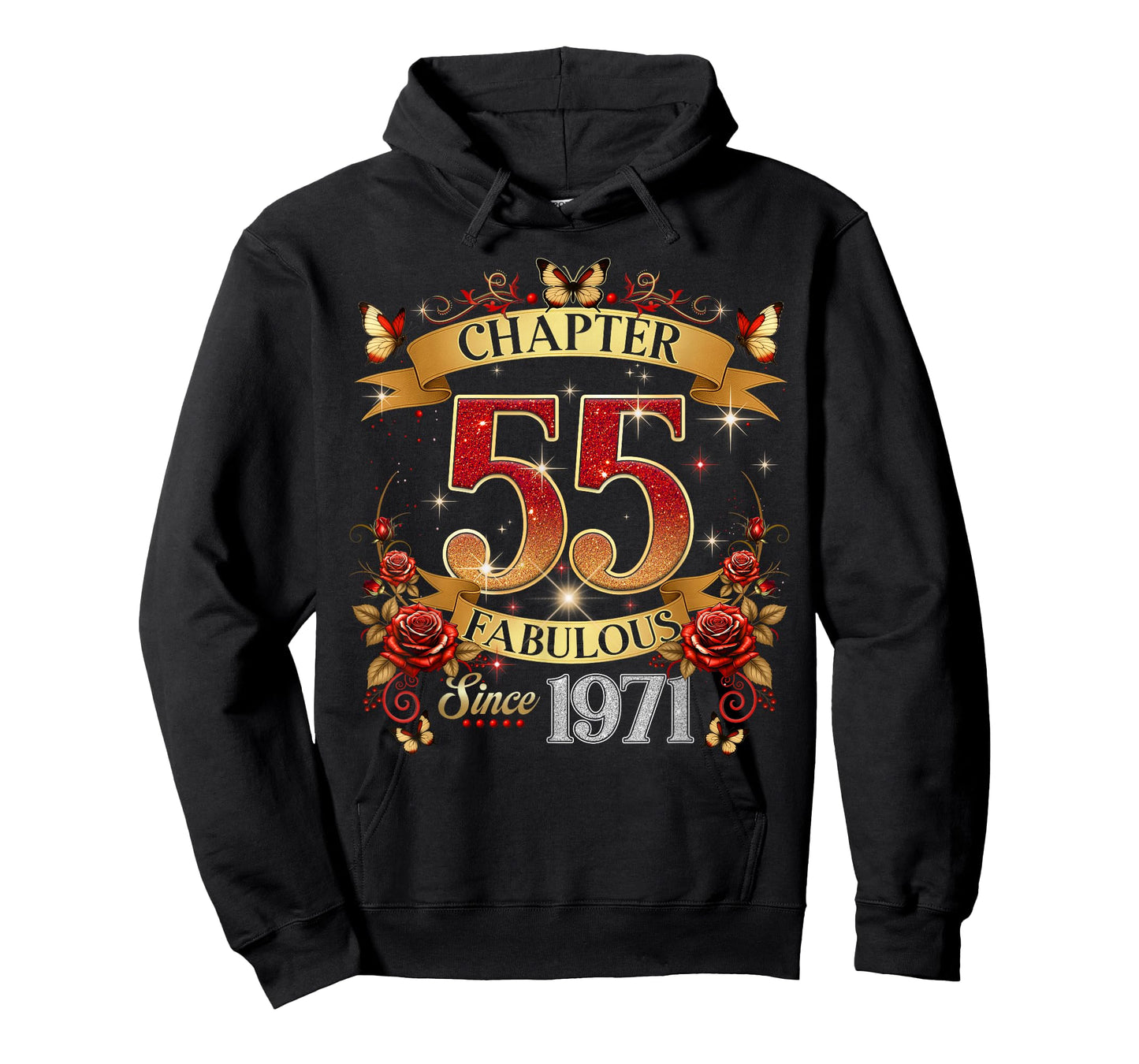 Chapter 55 Fabulous Since 1971 55th Birthday Women Girls T-Shirt