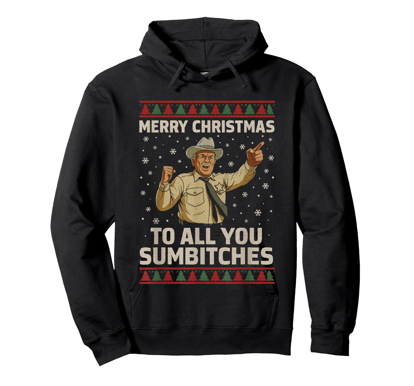 Funny Merry Christmas to All You Sumbitches Ugly Style T-Shirt