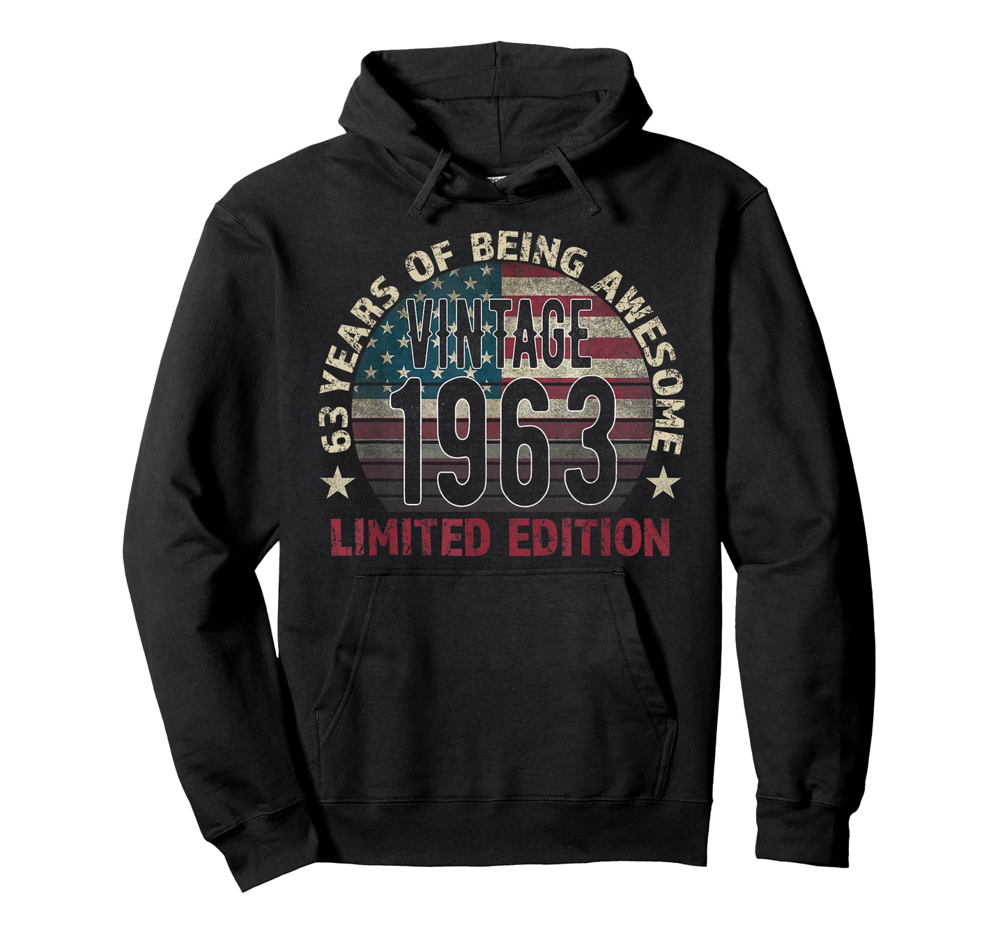 63th Birthday Gift Men Vintage Born 1963 Turning 63 Year Old T-Shirt