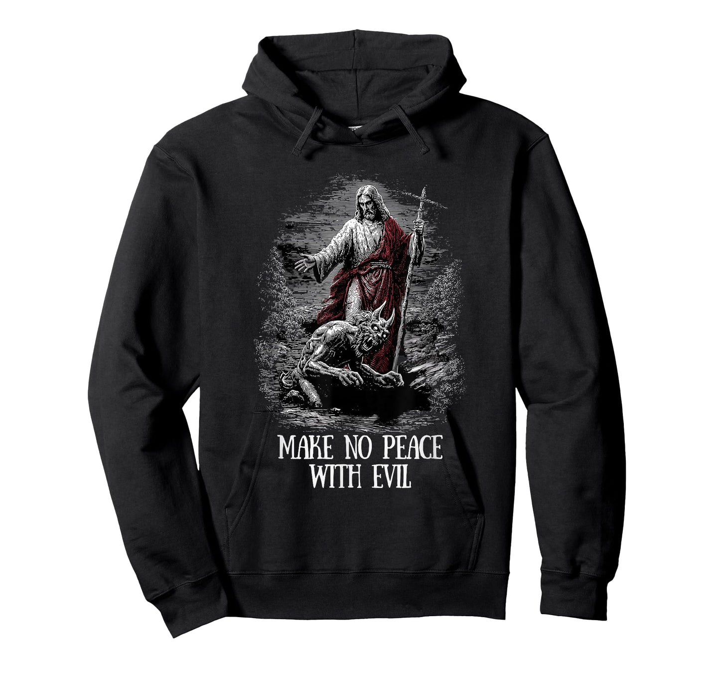 Gothic Grunge Christian Streetwear | Make No Peace with Evil T-Shirt